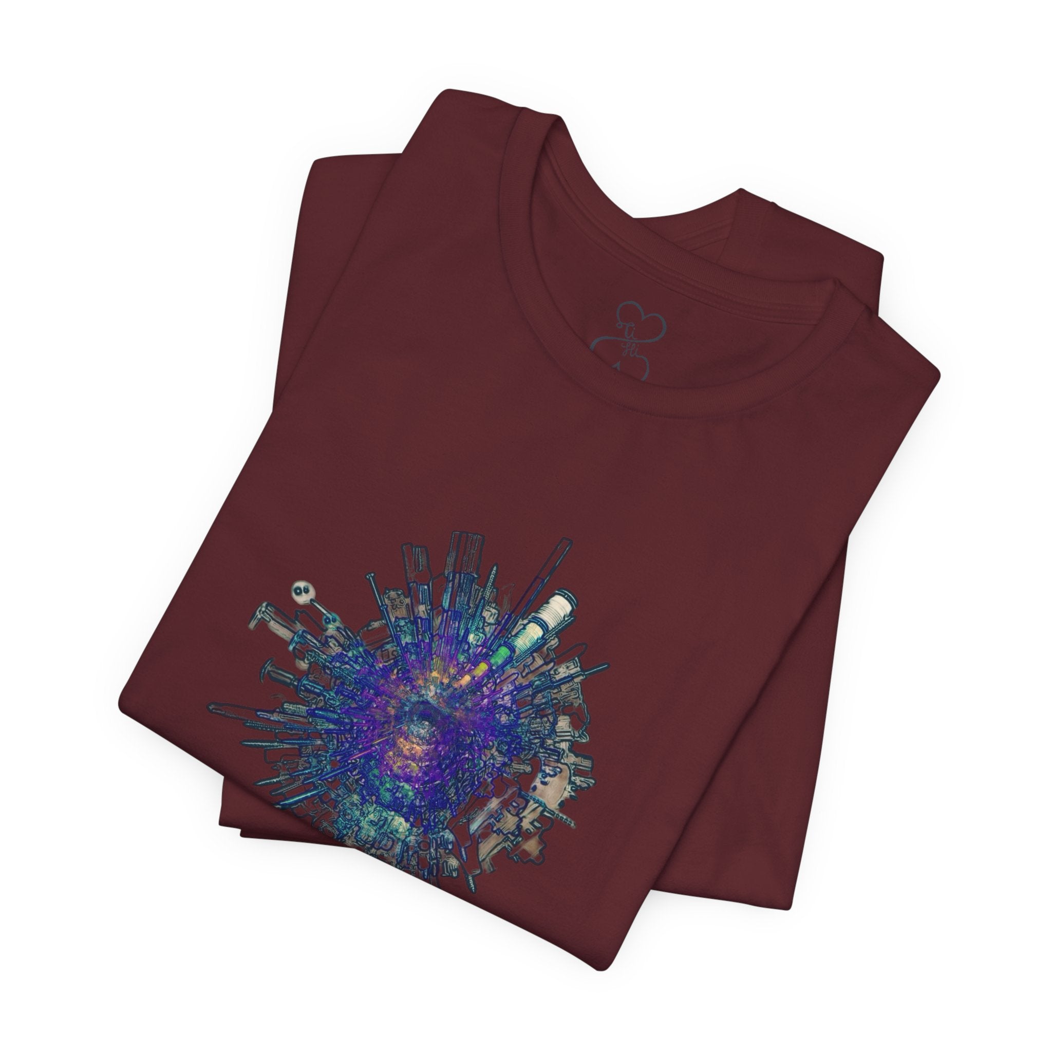 TiHi Original “Abstract Tech” Graphic Tee — Short Sleeve Shirt