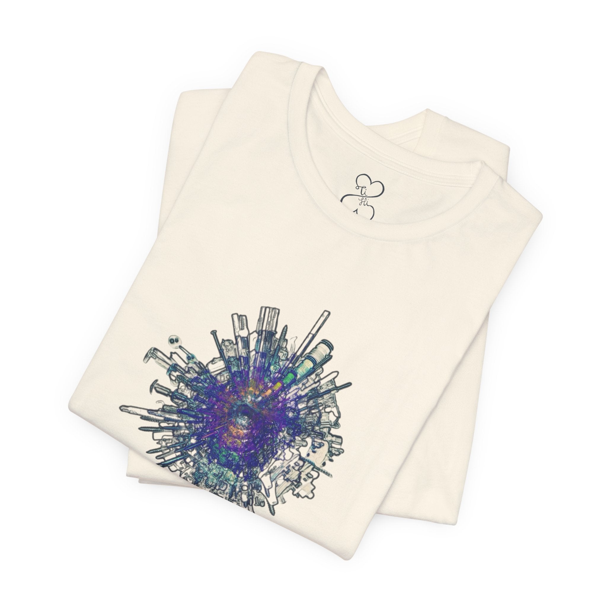 TiHi Original “Abstract Tech” Graphic Tee — Short Sleeve Shirt