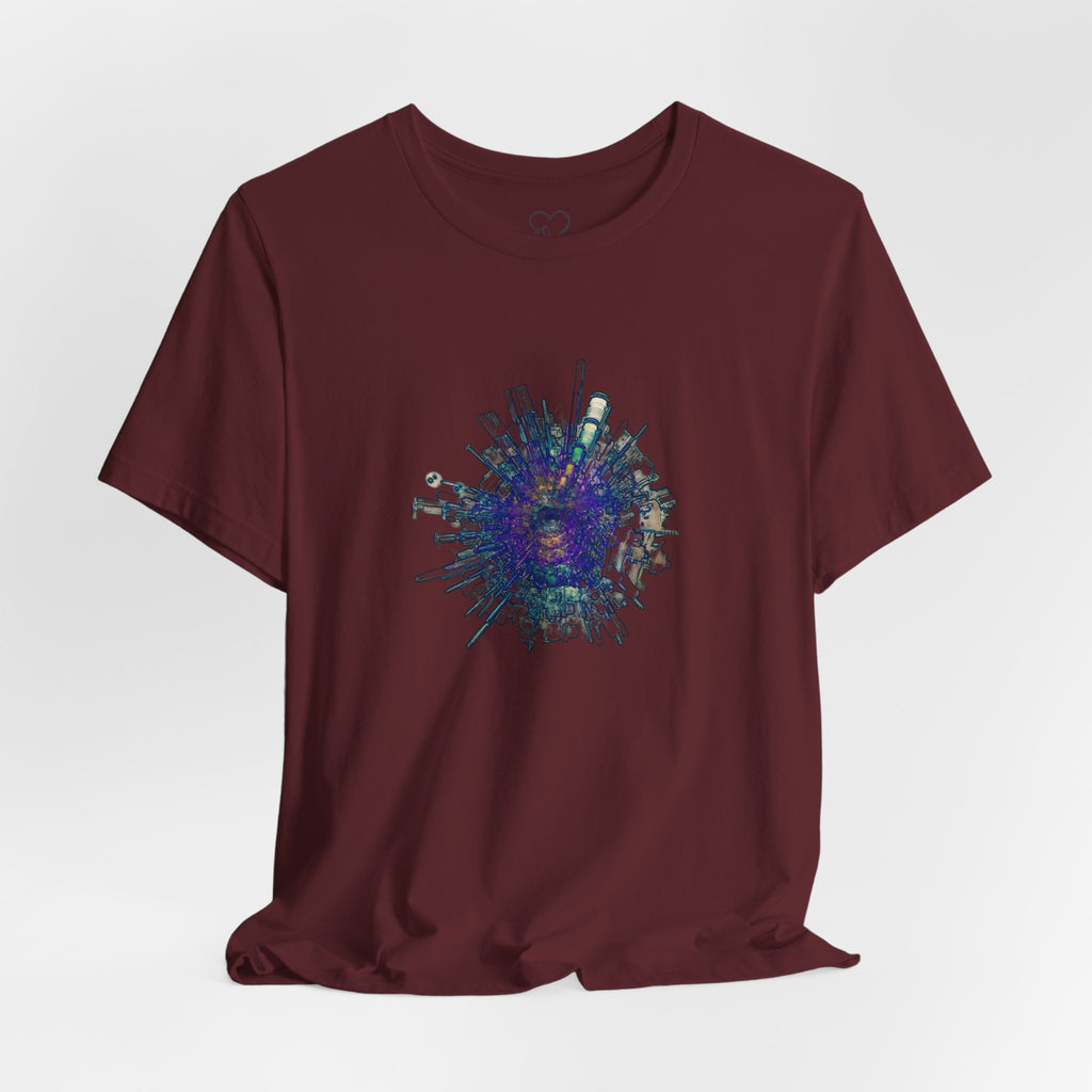 TiHi Original “Abstract Tech” Graphic Tee — Short Sleeve Shirt