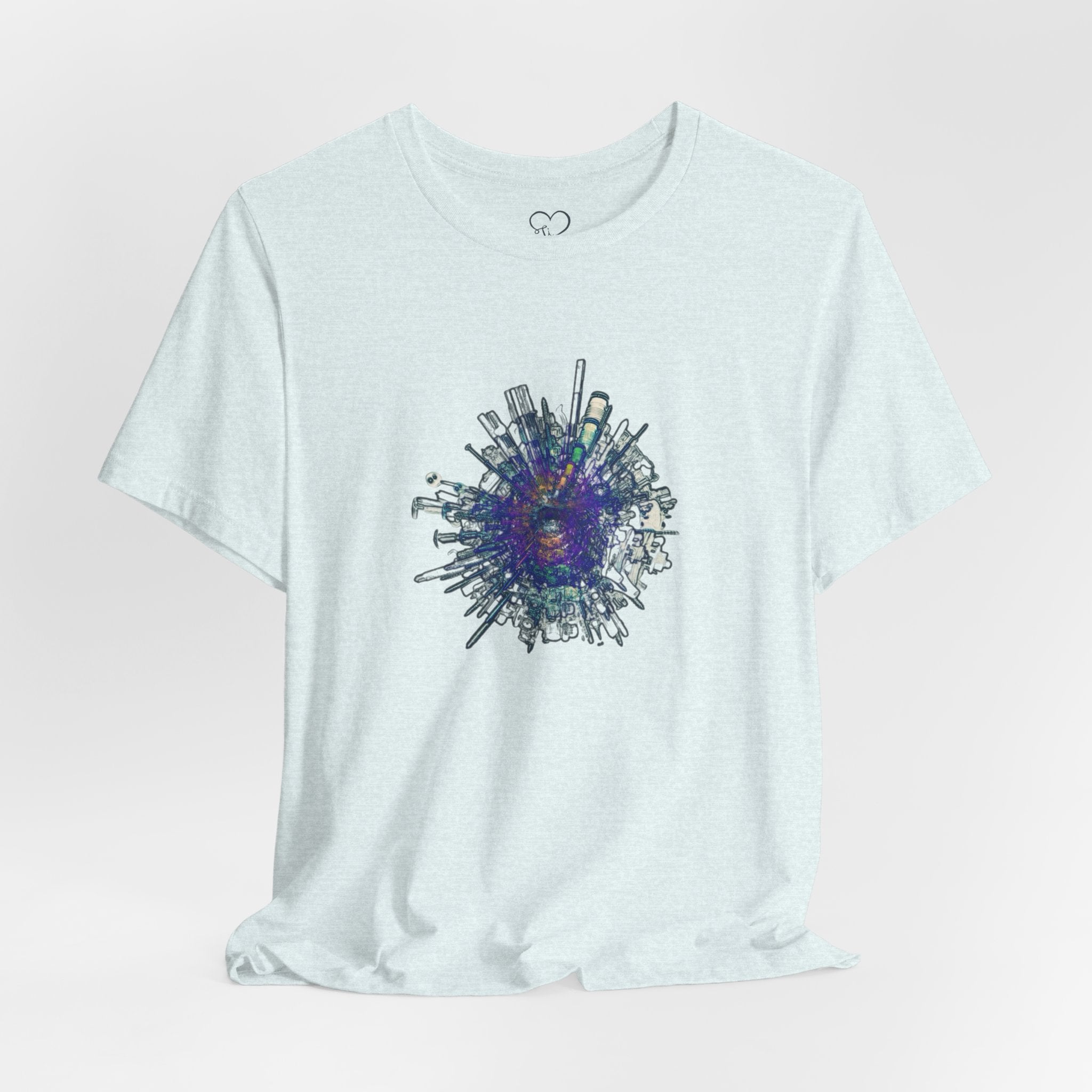 TiHi Original “Abstract Tech” Graphic Tee — Short Sleeve Shirt