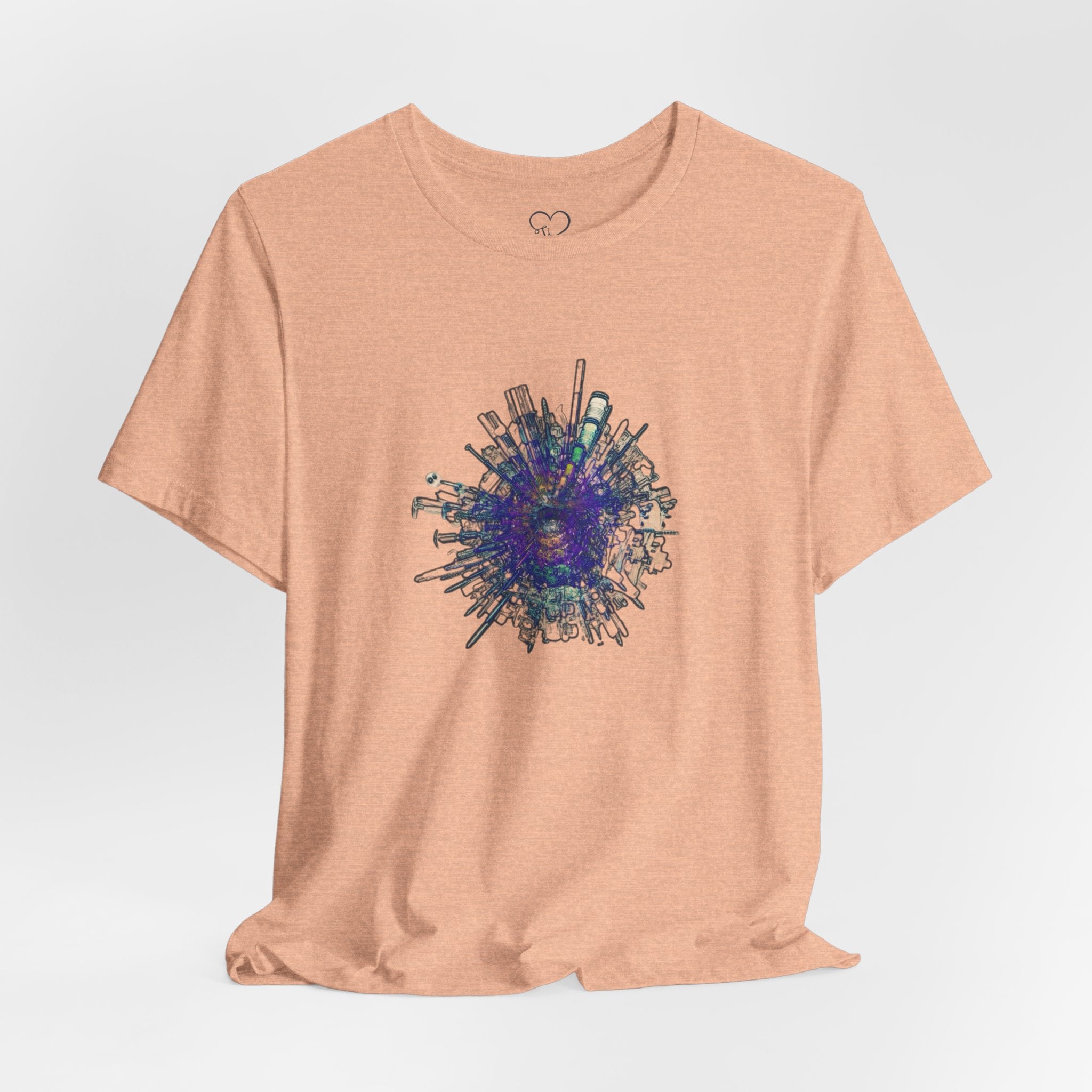 TiHi Original “Abstract Tech” Graphic Tee — Short Sleeve Shirt