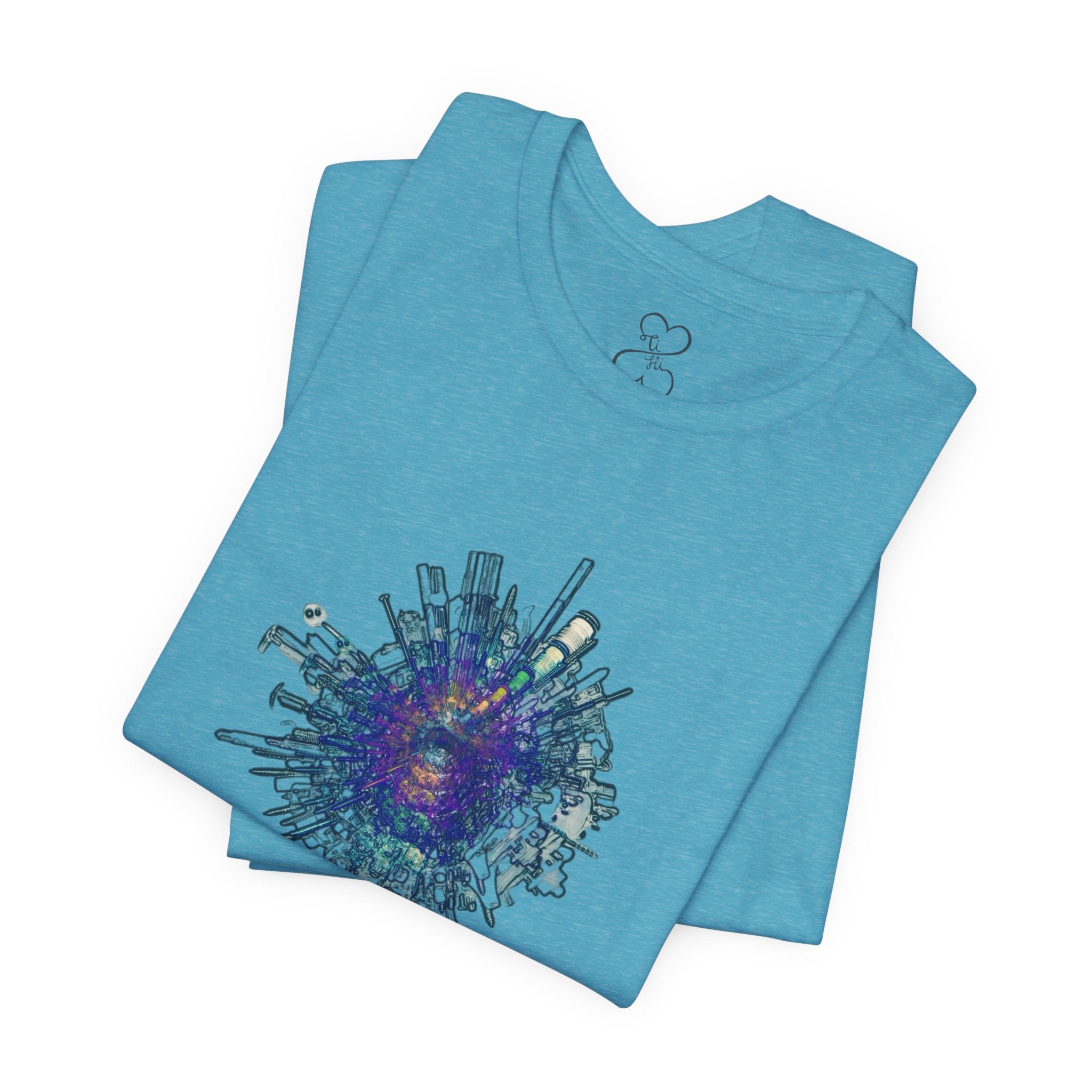 TiHi Original “Abstract Tech” Graphic Tee — Short Sleeve Shirt
