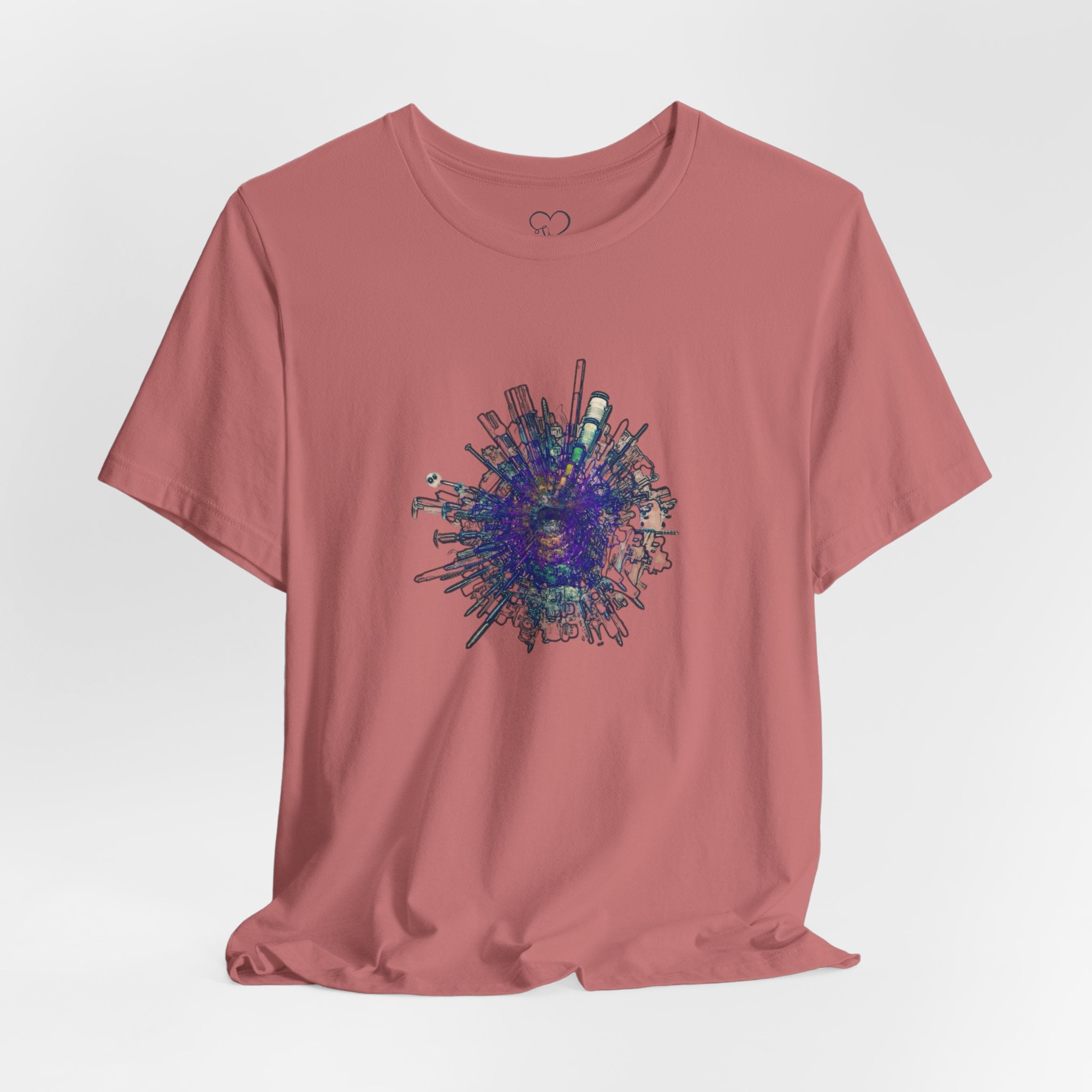 TiHi Original “Abstract Tech” Graphic Tee — Short Sleeve Shirt