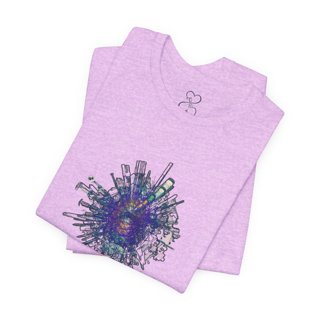 TiHi Original “Abstract Tech” Graphic Tee — Short Sleeve Shirt