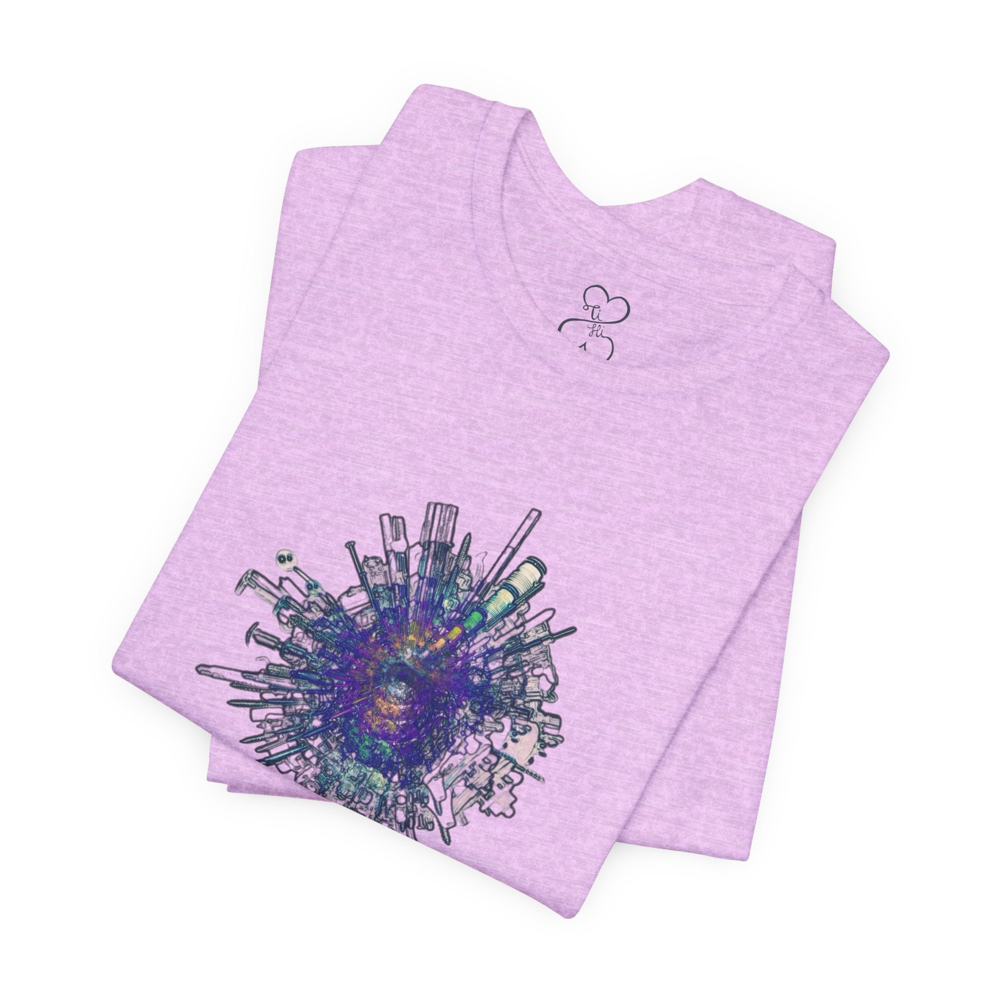 TiHi Original “Abstract Tech” Graphic Tee — Short Sleeve Shirt