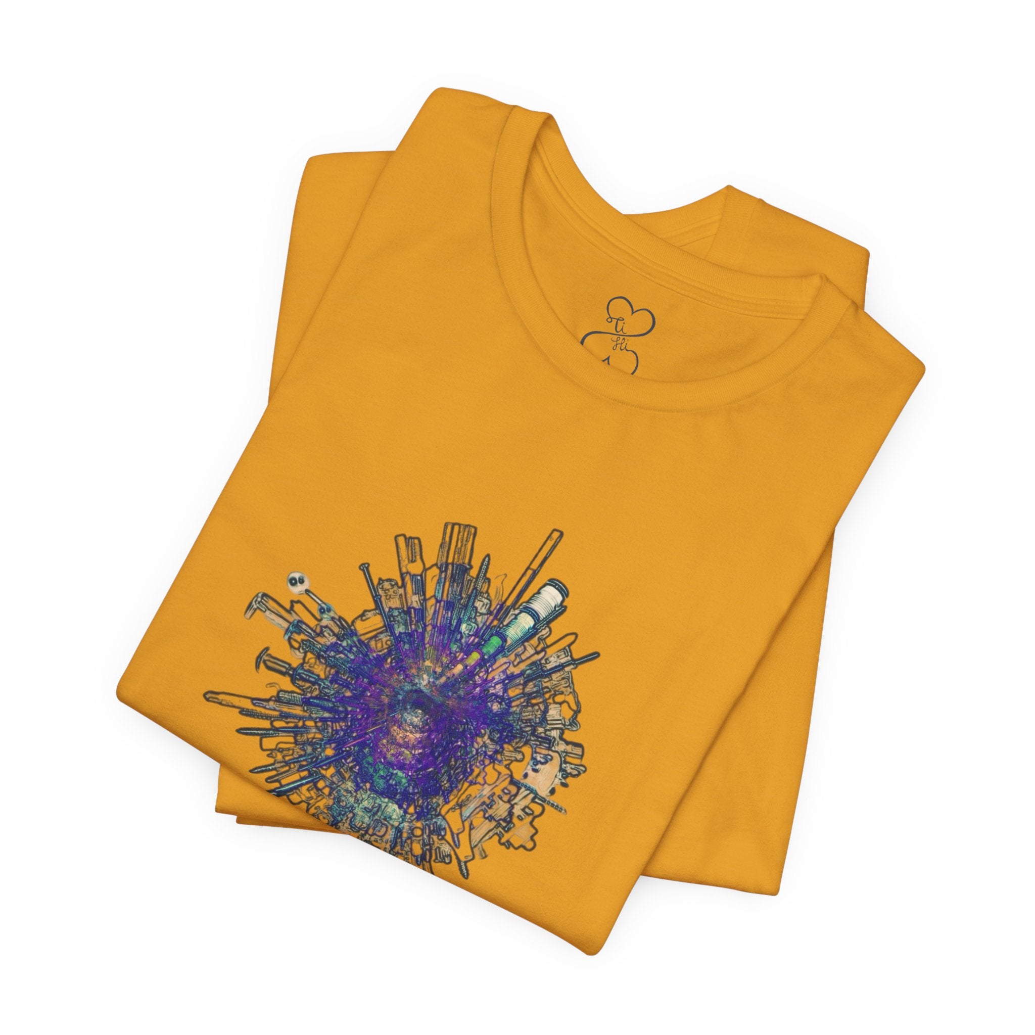 TiHi Original “Abstract Tech” Graphic Tee — Short Sleeve Shirt
