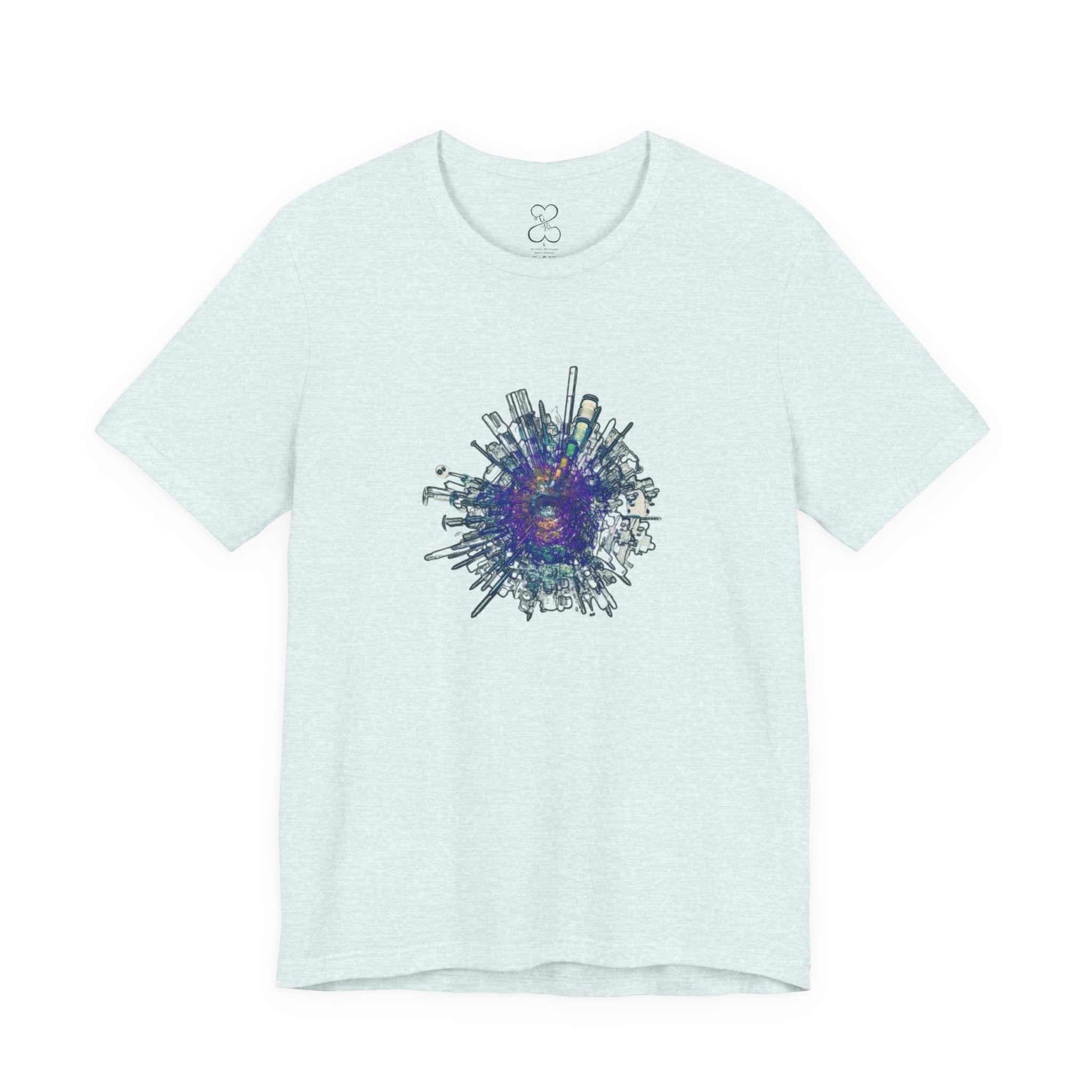 TiHi Original “Abstract Tech” Graphic Tee — Short Sleeve Shirt