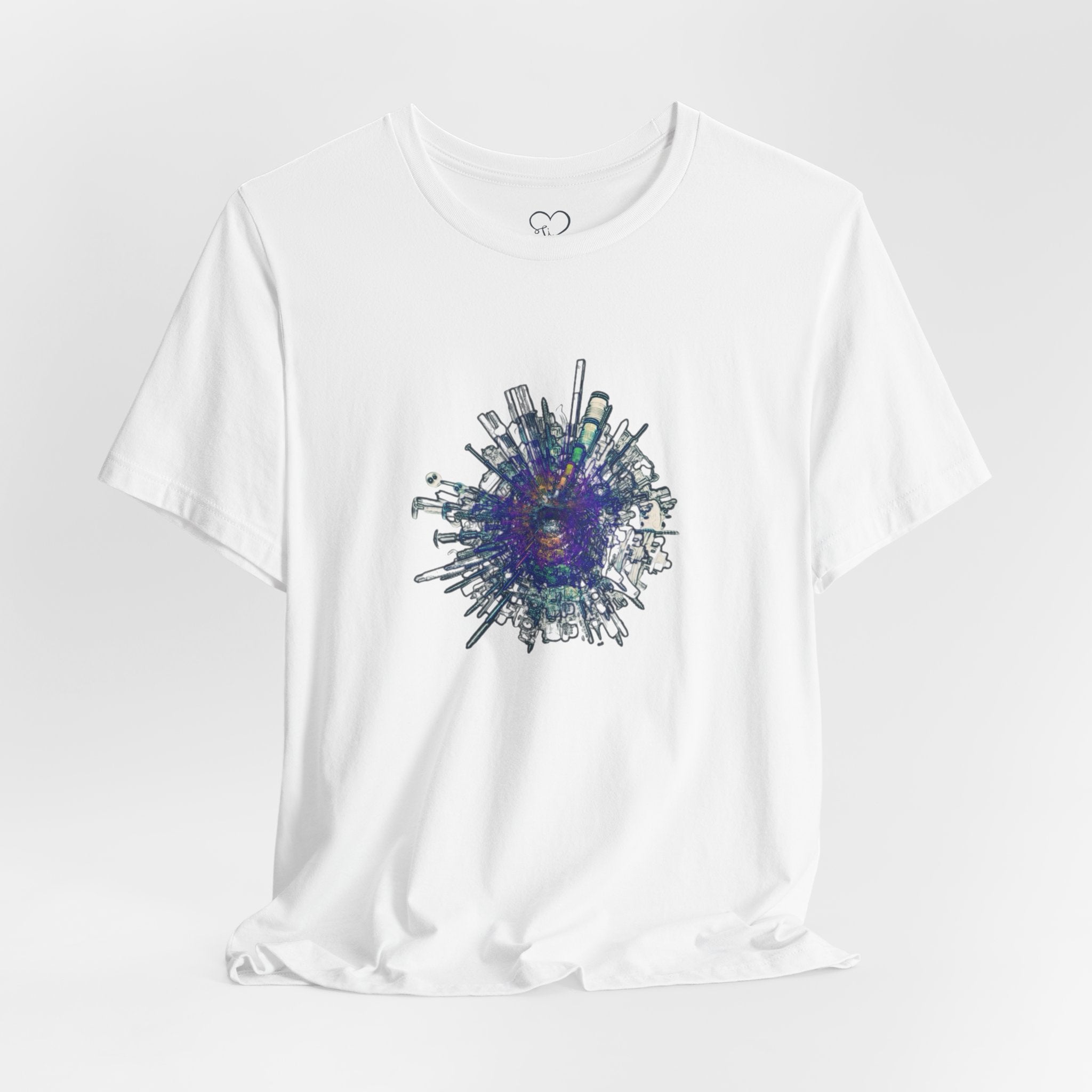 TiHi Original “Abstract Tech” Graphic Tee — Short Sleeve Shirt