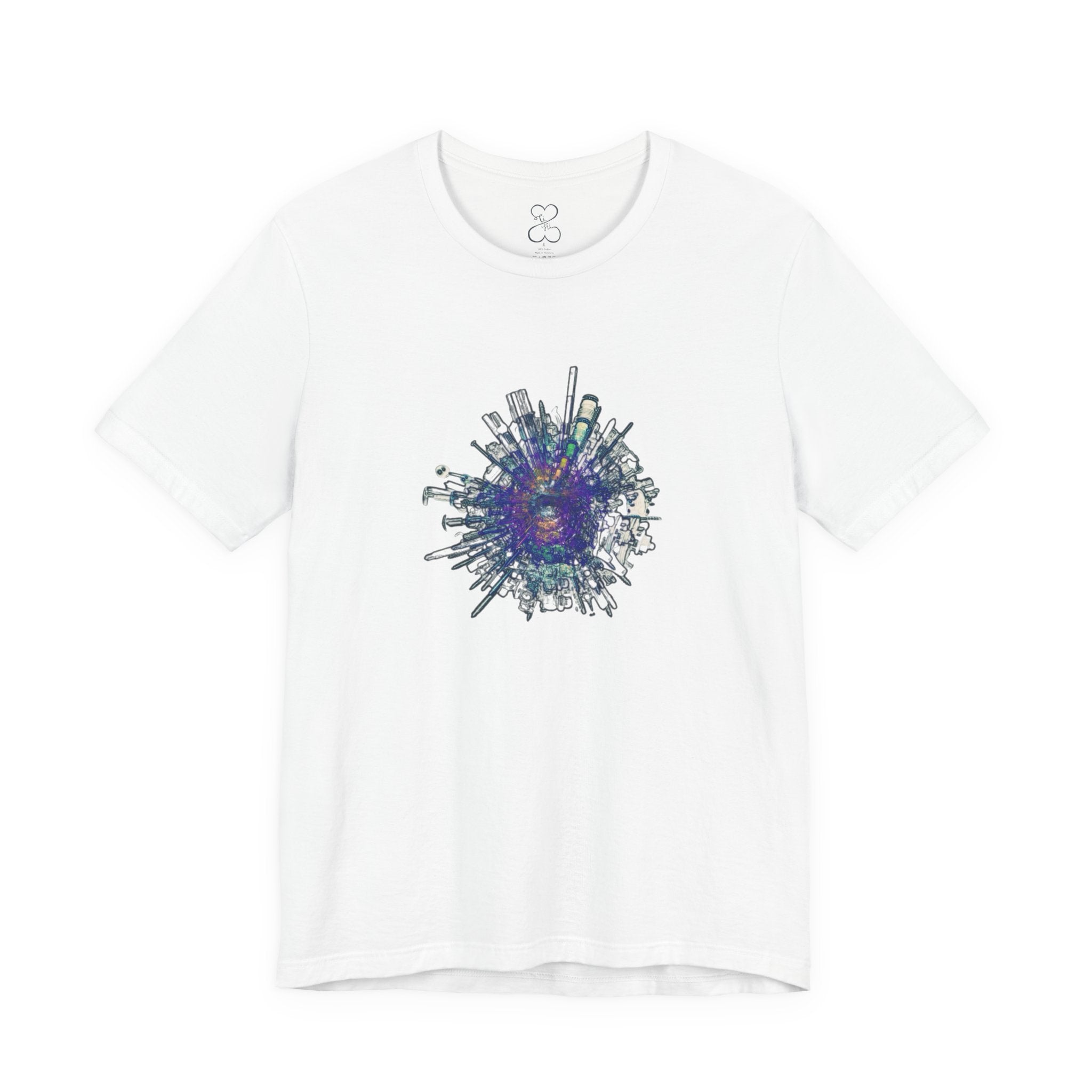 TiHi Original “Abstract Tech” Graphic Tee — Short Sleeve Shirt