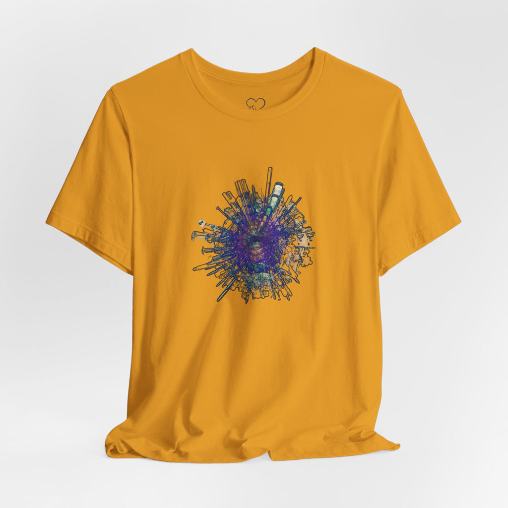 TiHi Original “Abstract Tech” Graphic Tee — Short Sleeve Shirt