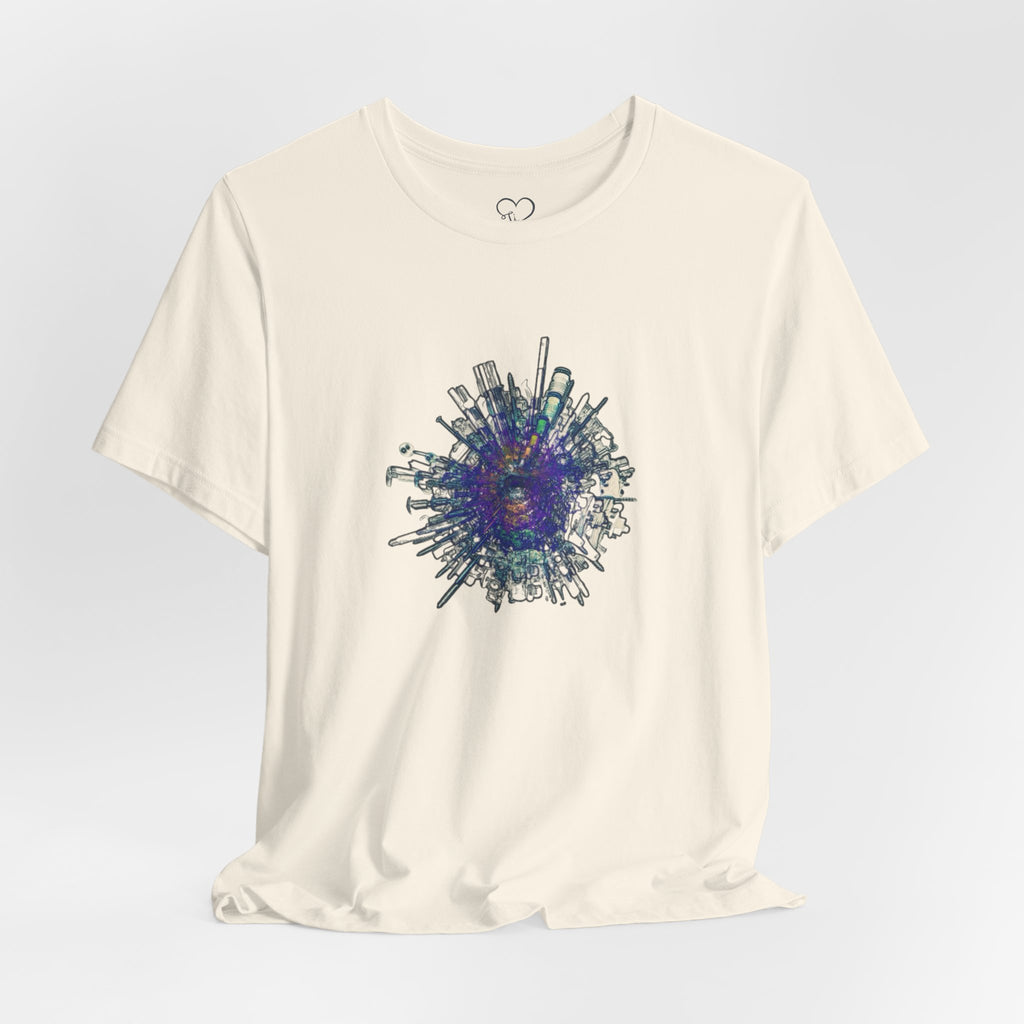 TiHi Original “Abstract Tech” Graphic Tee — Short Sleeve Shirt