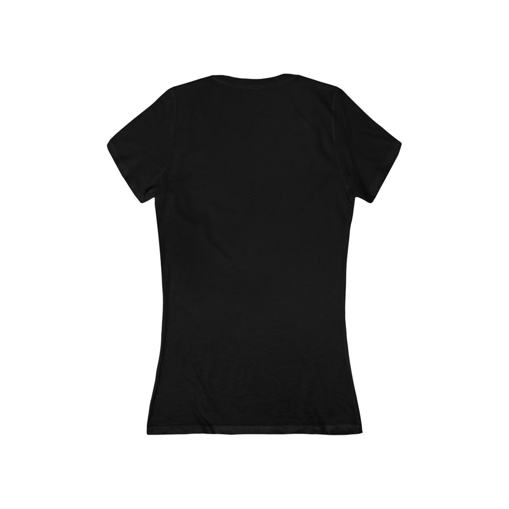 TiHi Original “Abstract Tech” V-Neck Tee — Women's Deep V Short Sleeve