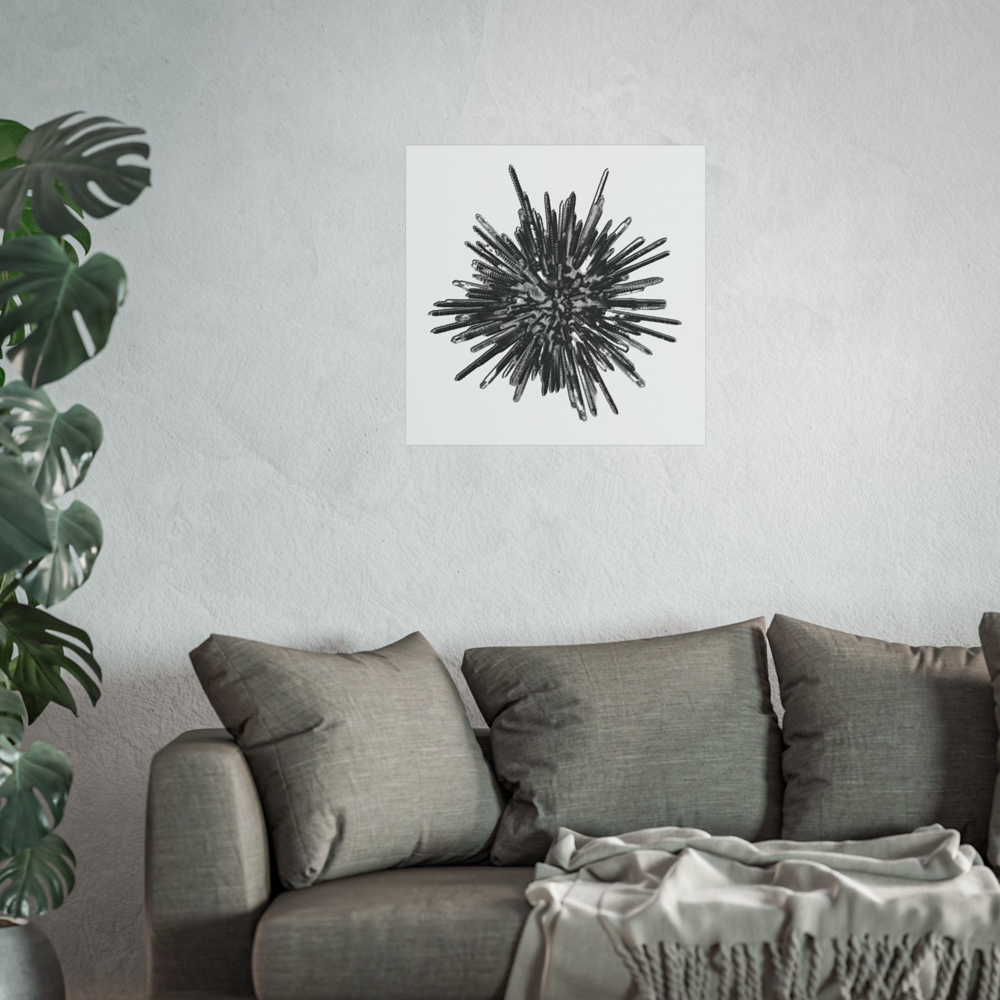 TiHi Original “Abstract Metal” Fine Art Poster — Modern Minimal Wall Art