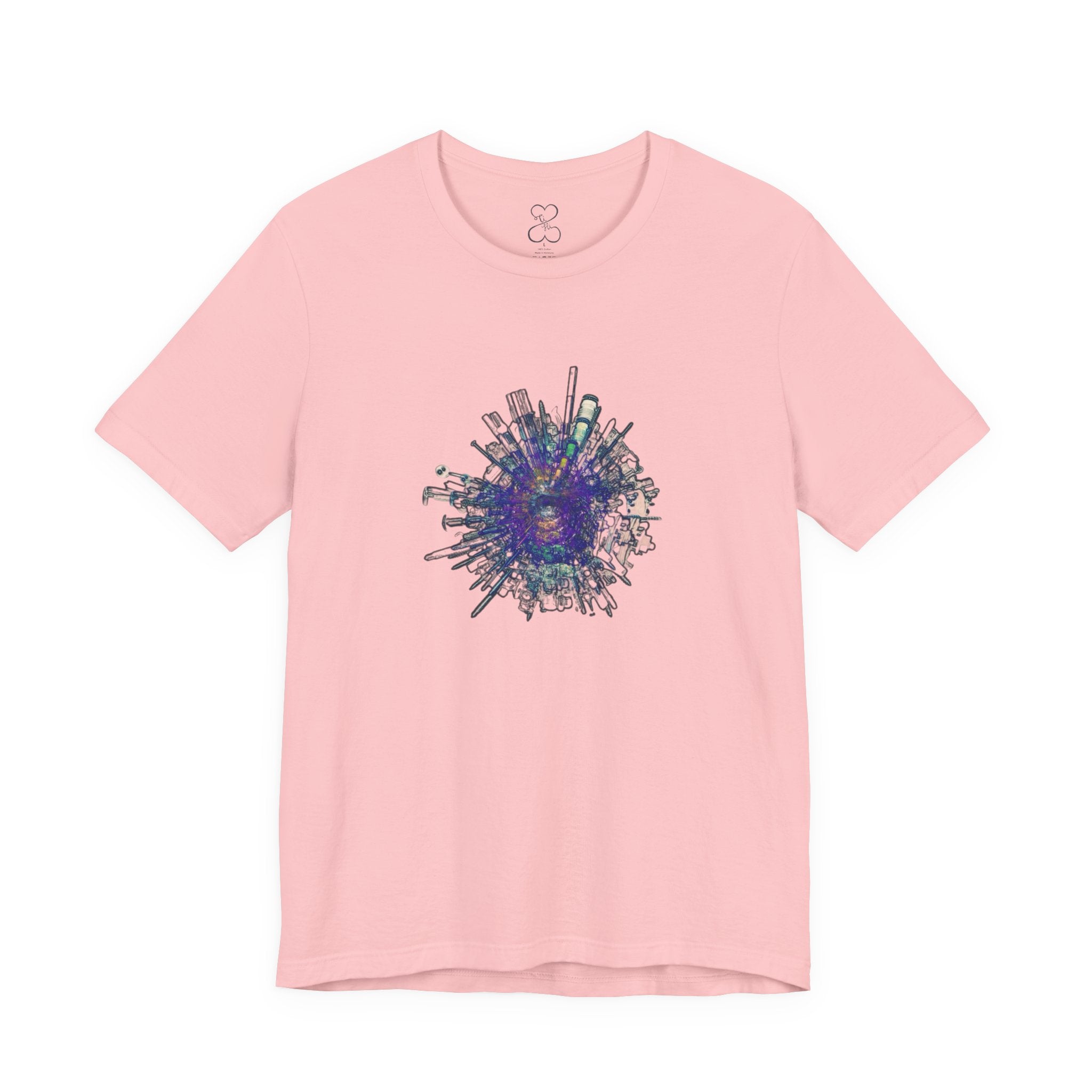 TiHi Original “Abstract Tech” Graphic Tee — Short Sleeve Shirt