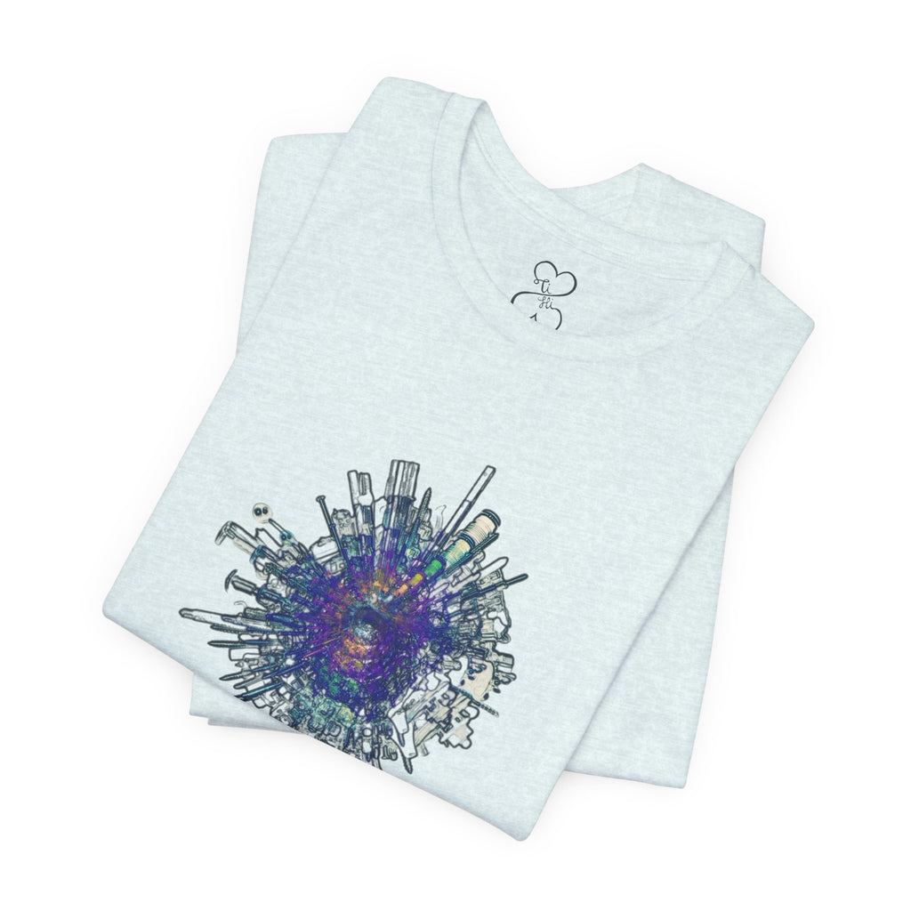 TiHi Original “Abstract Tech” Graphic Tee — Short Sleeve Shirt