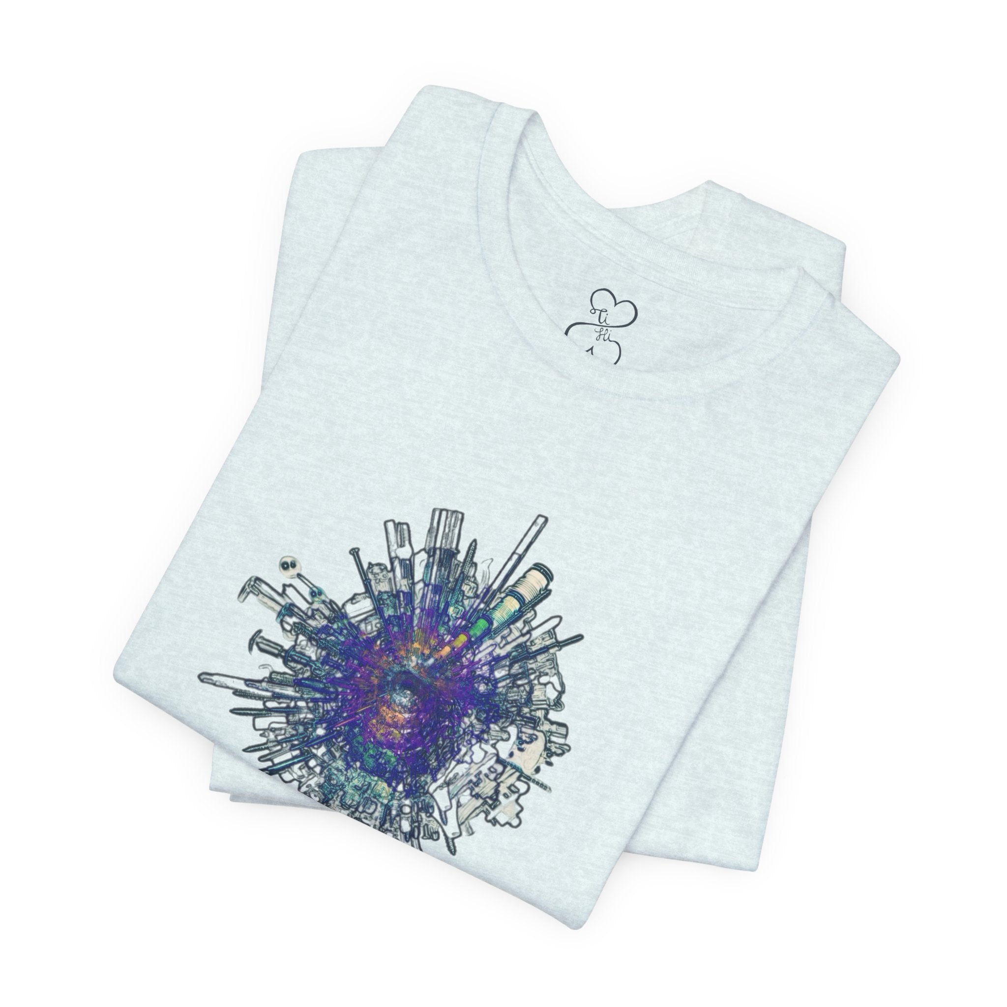 TiHi Original “Abstract Tech” Graphic Tee — Short Sleeve Shirt