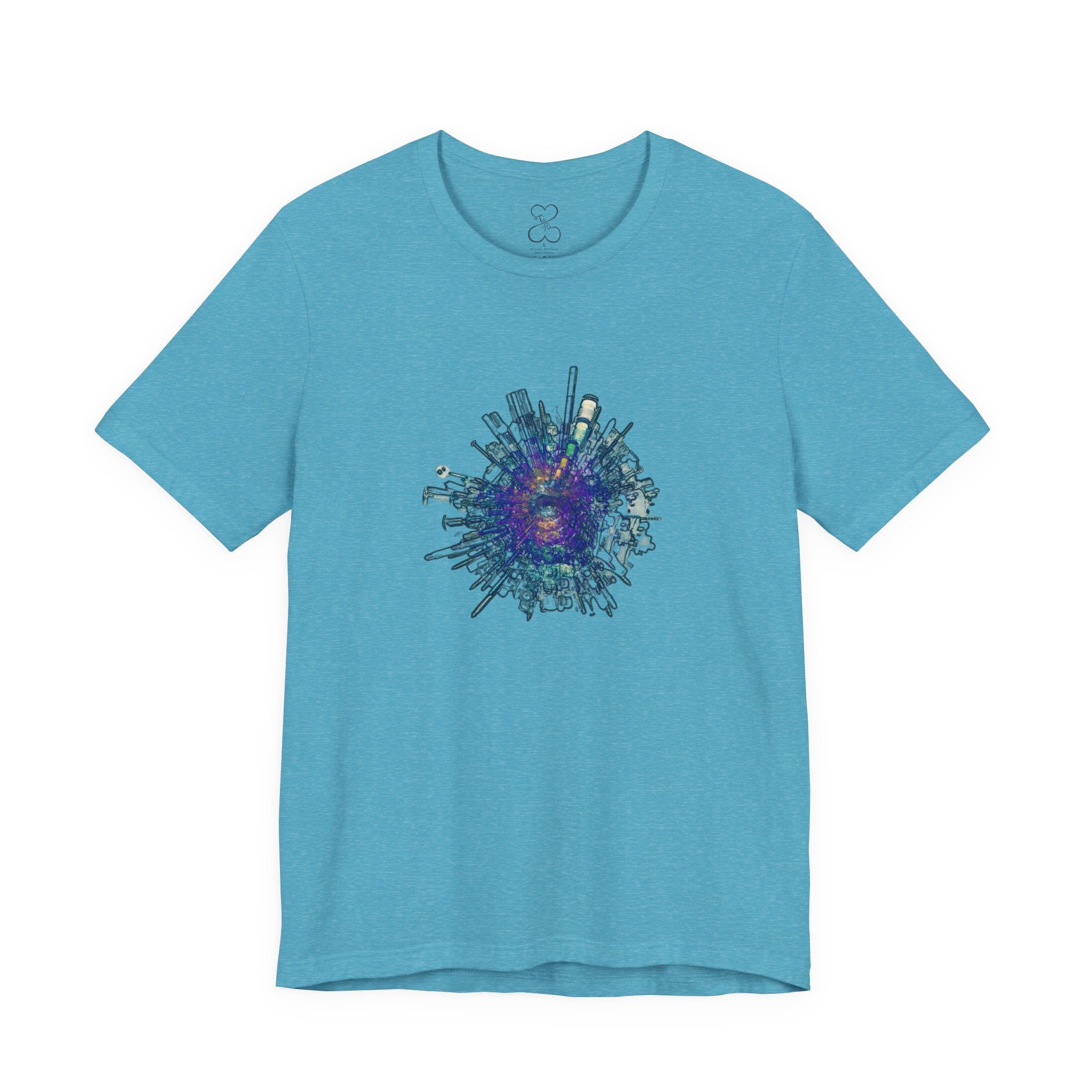 TiHi Original “Abstract Tech” Graphic Tee — Short Sleeve Shirt