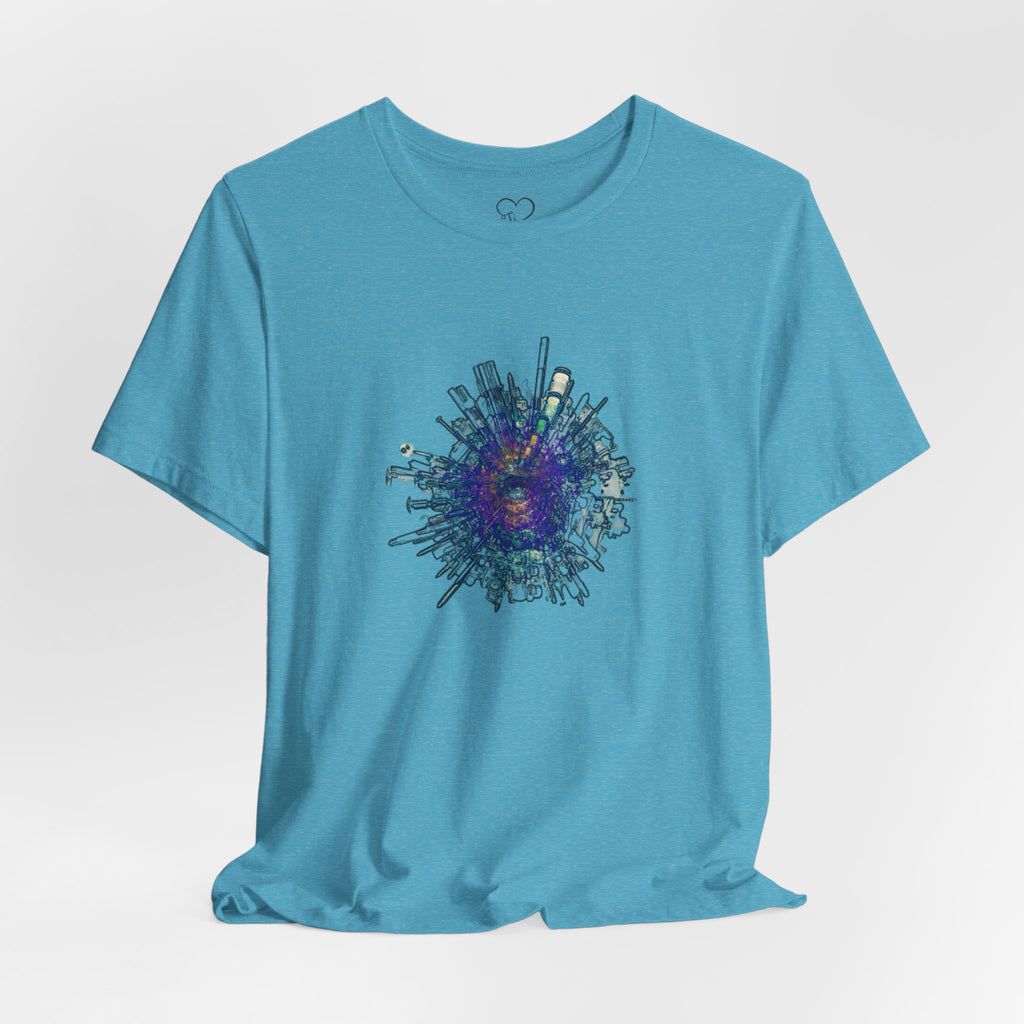 TiHi Original “Abstract Tech” Graphic Tee — Short Sleeve Shirt