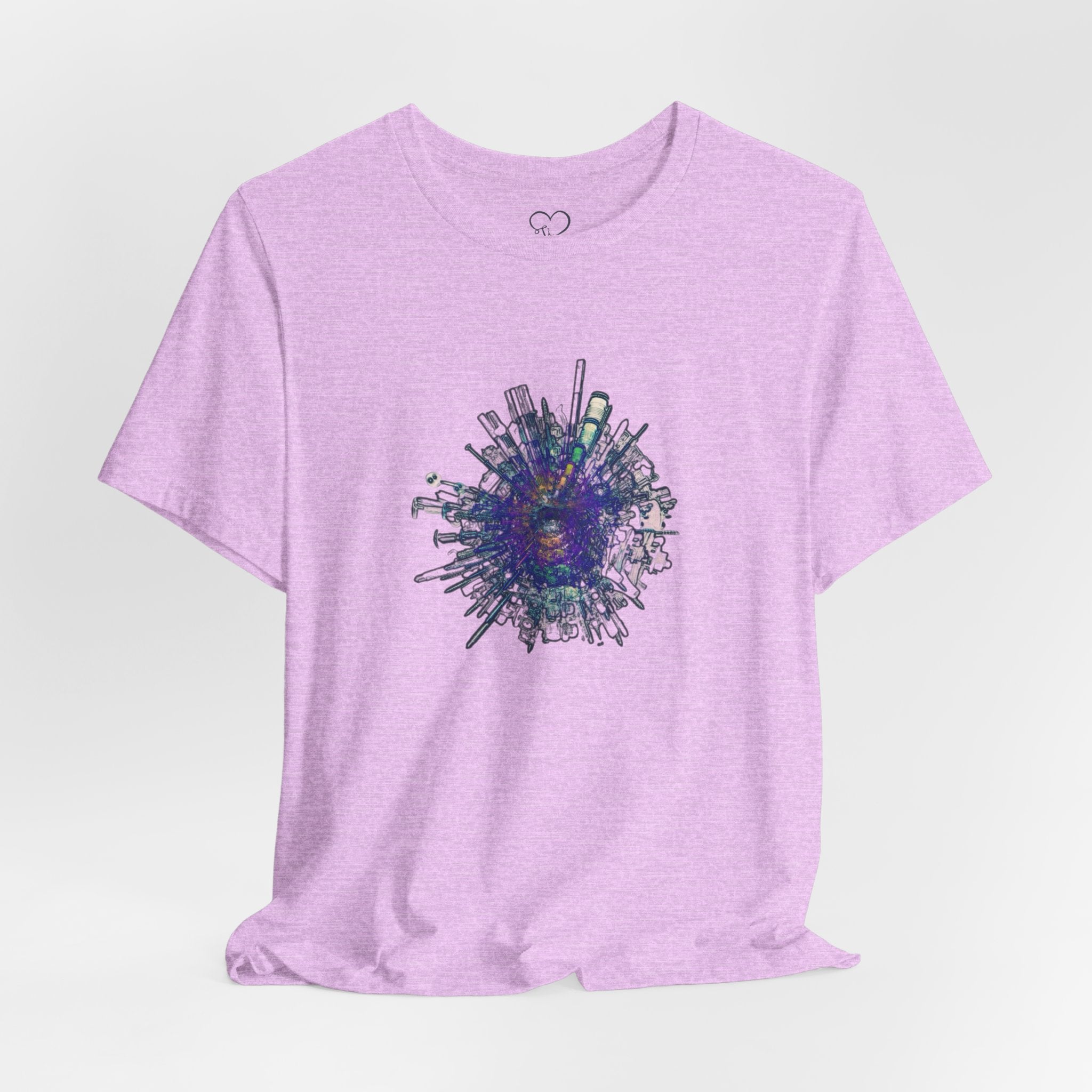 TiHi Original “Abstract Tech” Graphic Tee — Short Sleeve Shirt