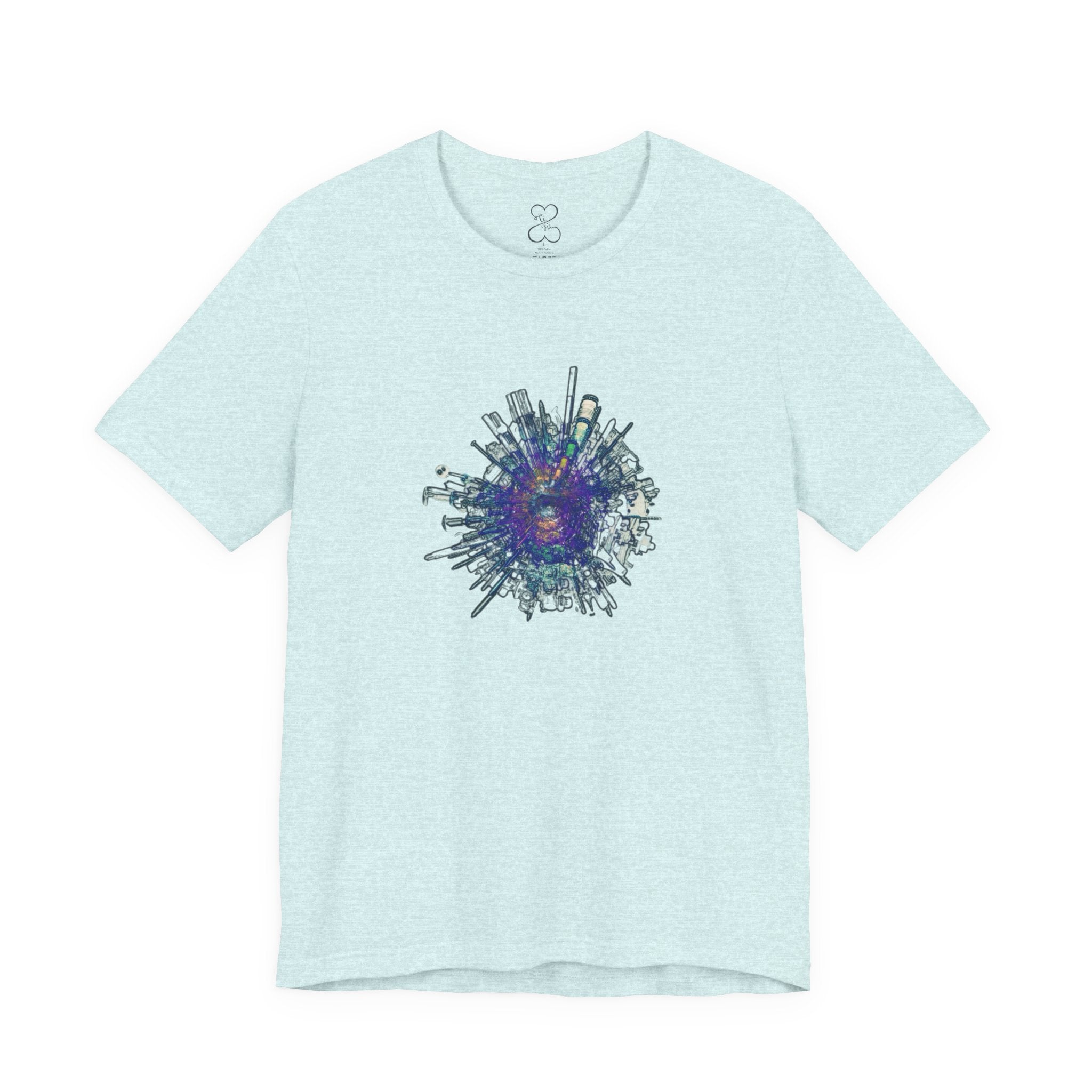 TiHi Original “Abstract Tech” Graphic Tee — Short Sleeve Shirt
