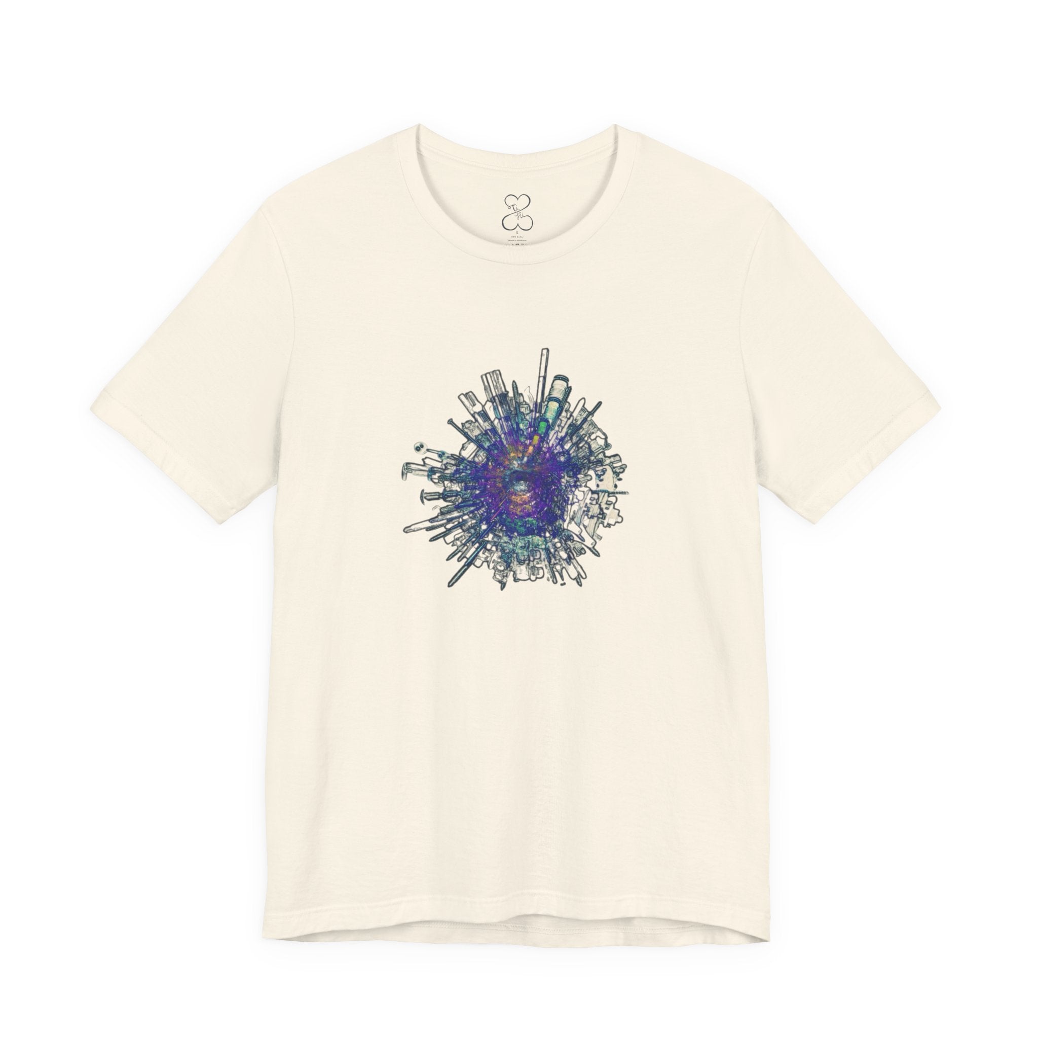 TiHi Original “Abstract Tech” Graphic Tee — Short Sleeve Shirt