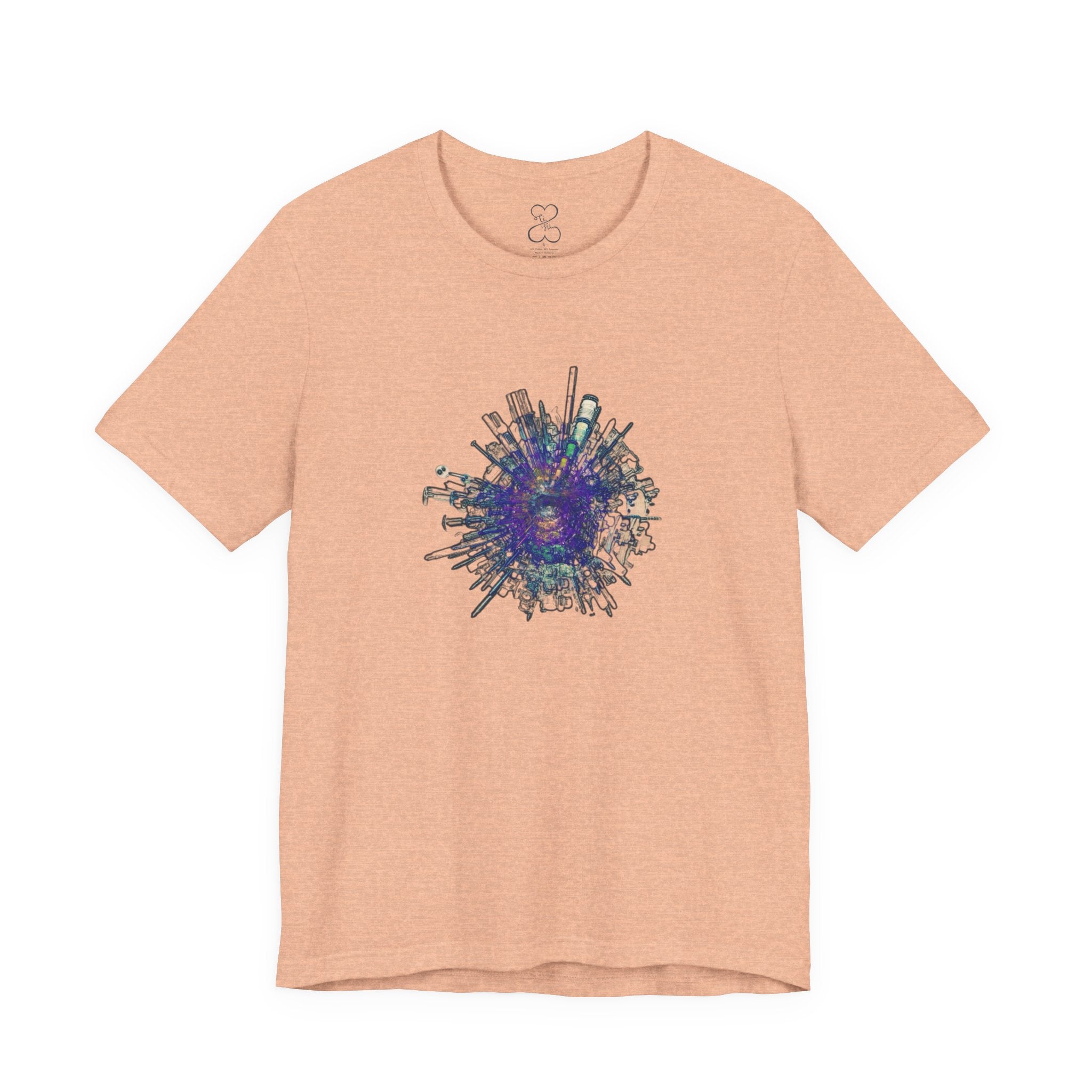 TiHi Original “Abstract Tech” Graphic Tee — Short Sleeve Shirt