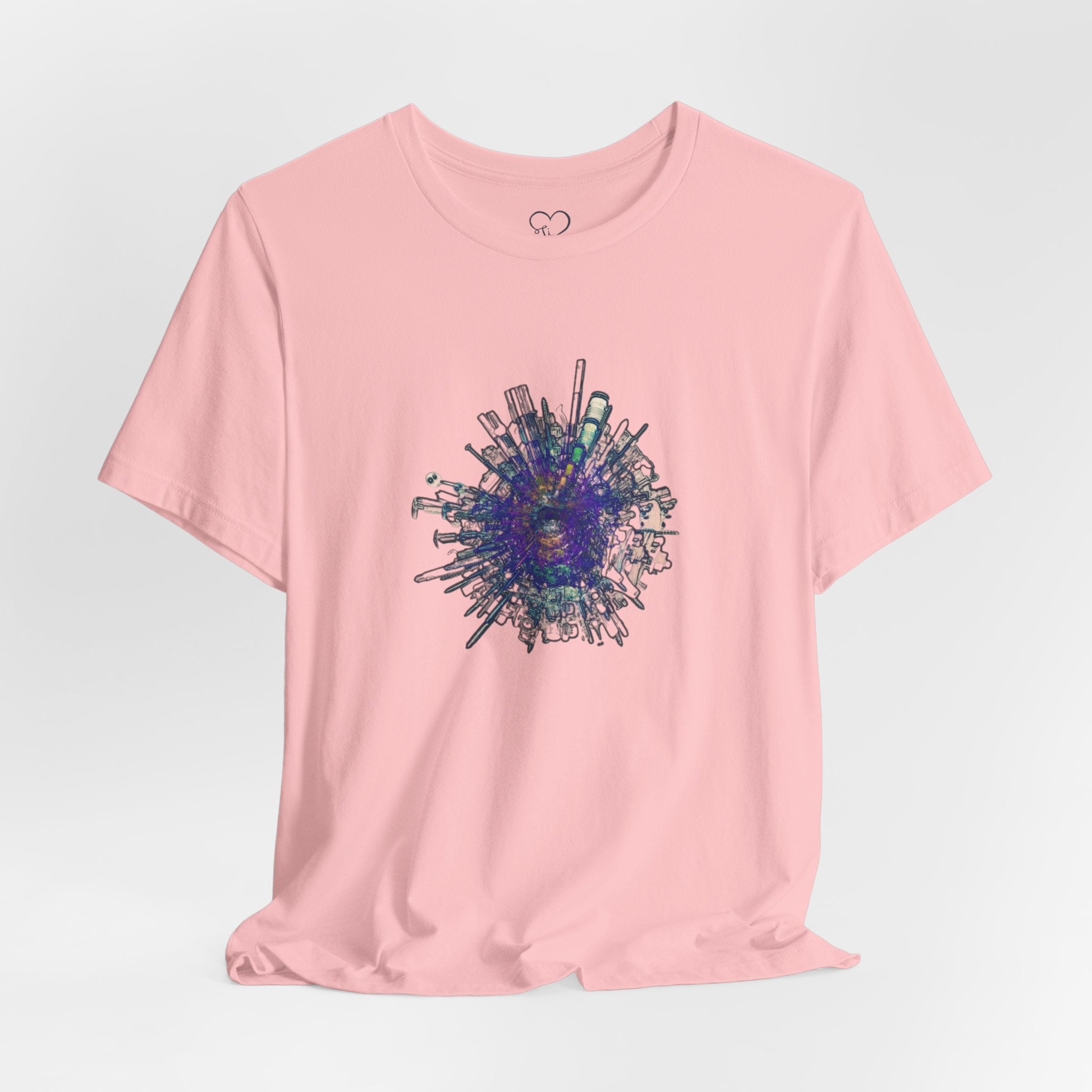 TiHi Original “Abstract Tech” Graphic Tee — Short Sleeve Shirt