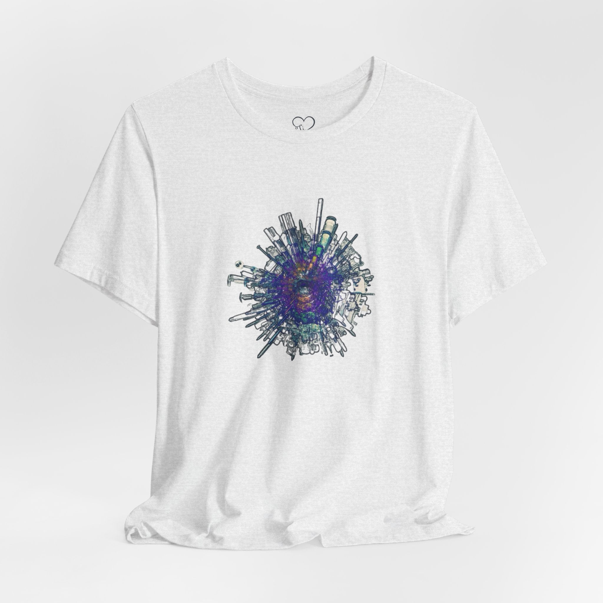 TiHi Original “Abstract Tech” Graphic Tee — Short Sleeve Shirt