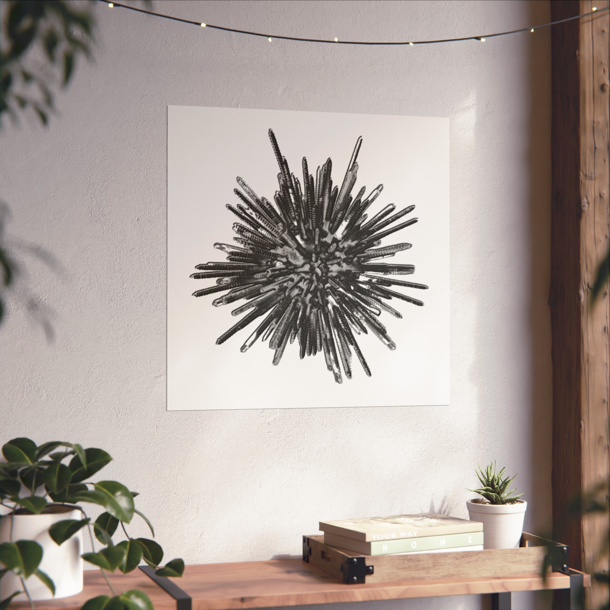TiHi Original “Abstract Metal” Fine Art Poster — Modern Minimal Wall Art