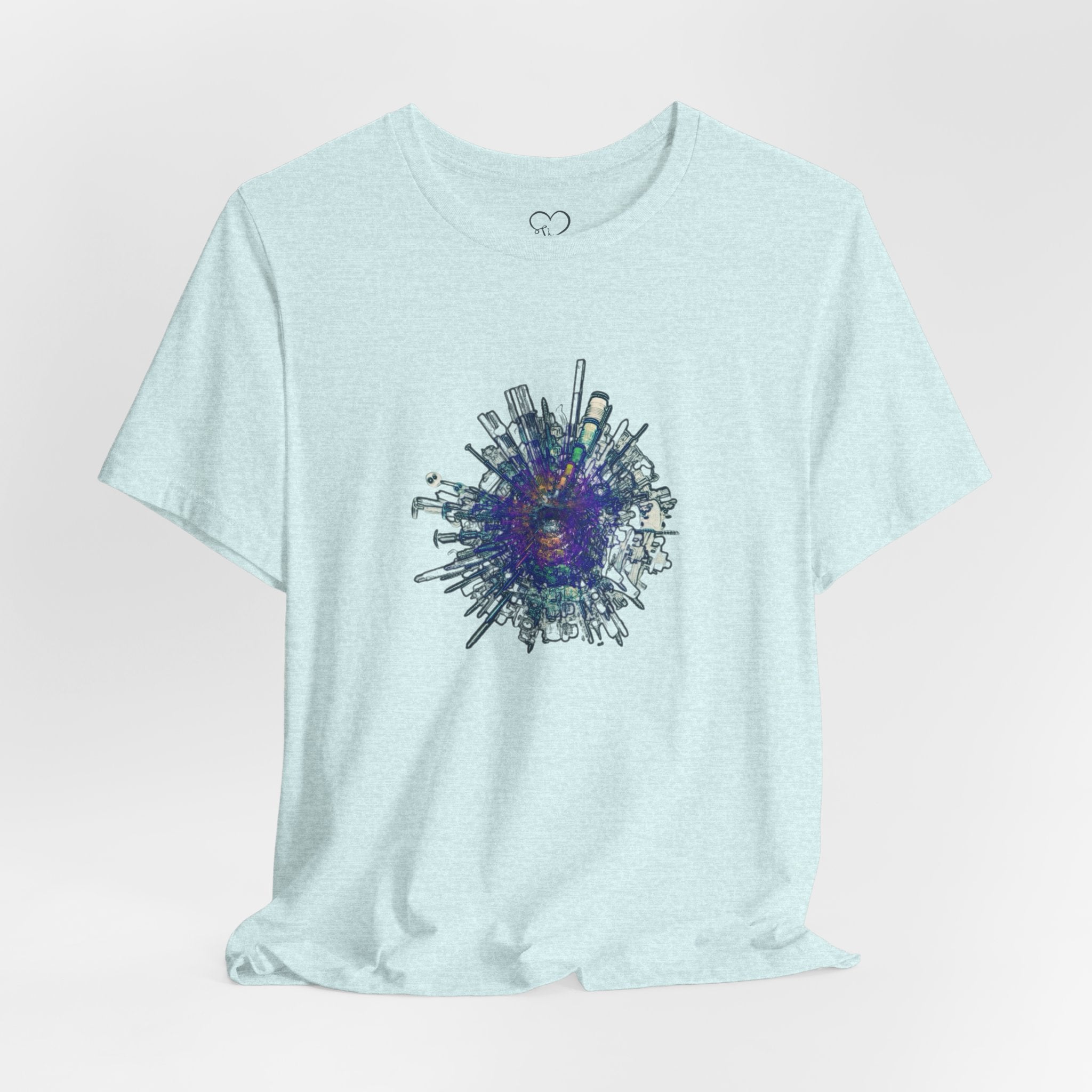 TiHi Original “Abstract Tech” Graphic Tee — Short Sleeve Shirt