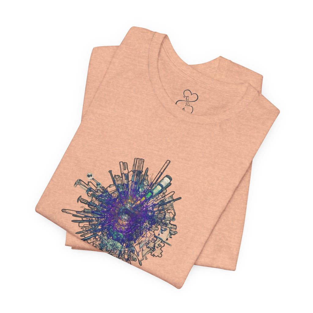 TiHi Original “Abstract Tech” Graphic Tee — Short Sleeve Shirt