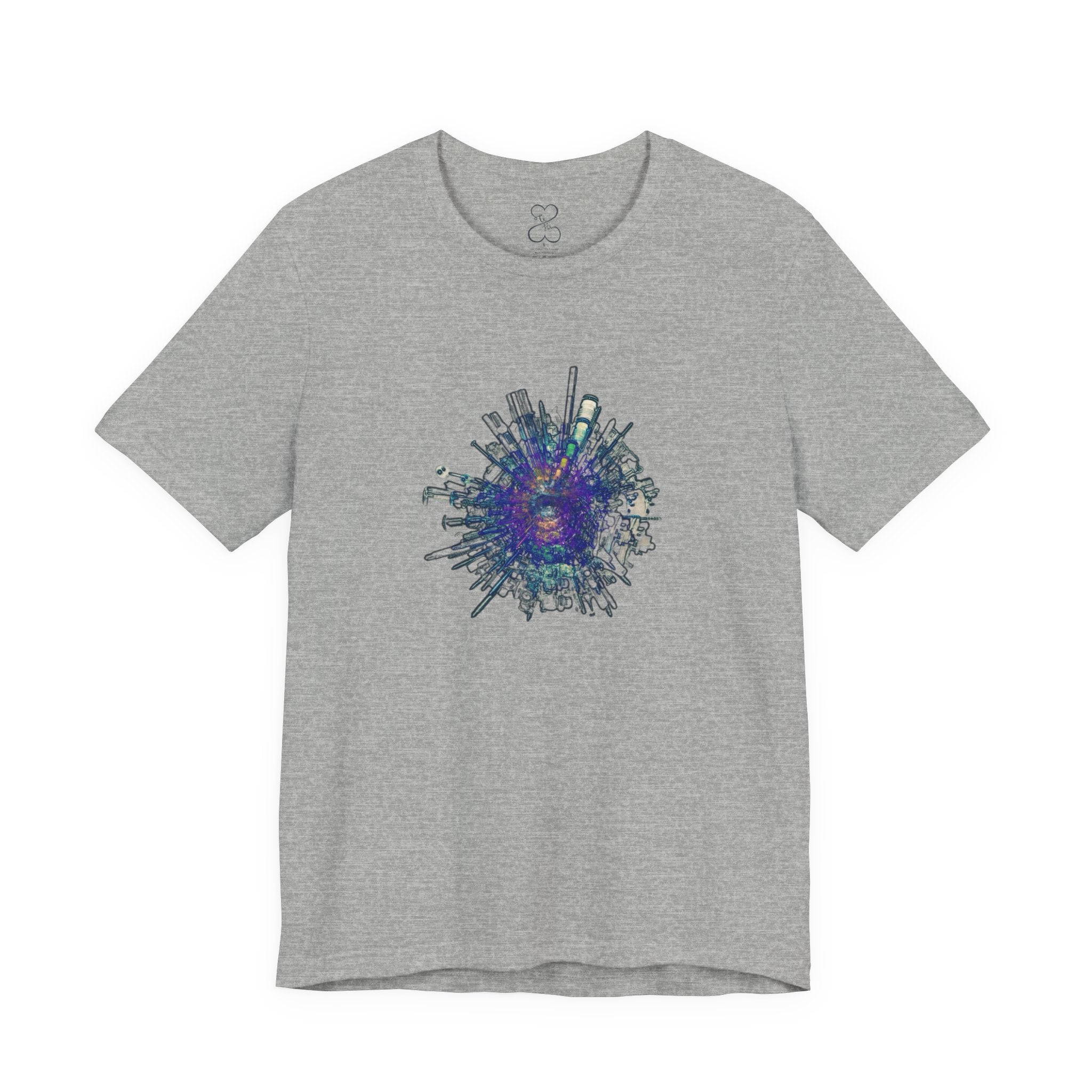 TiHi Original “Abstract Tech” Graphic Tee — Short Sleeve Shirt