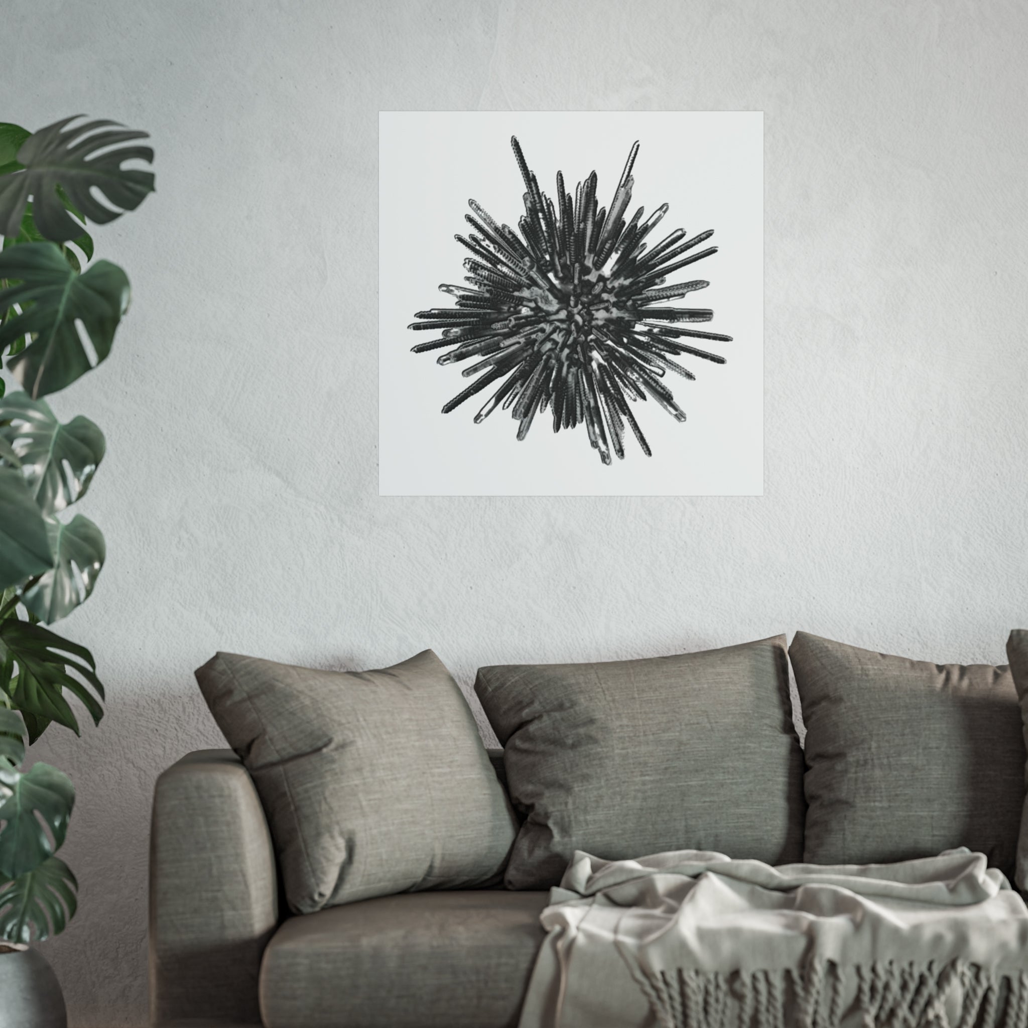 TiHi Original “Abstract Metal” Fine Art Poster — Modern Minimal Wall Art
