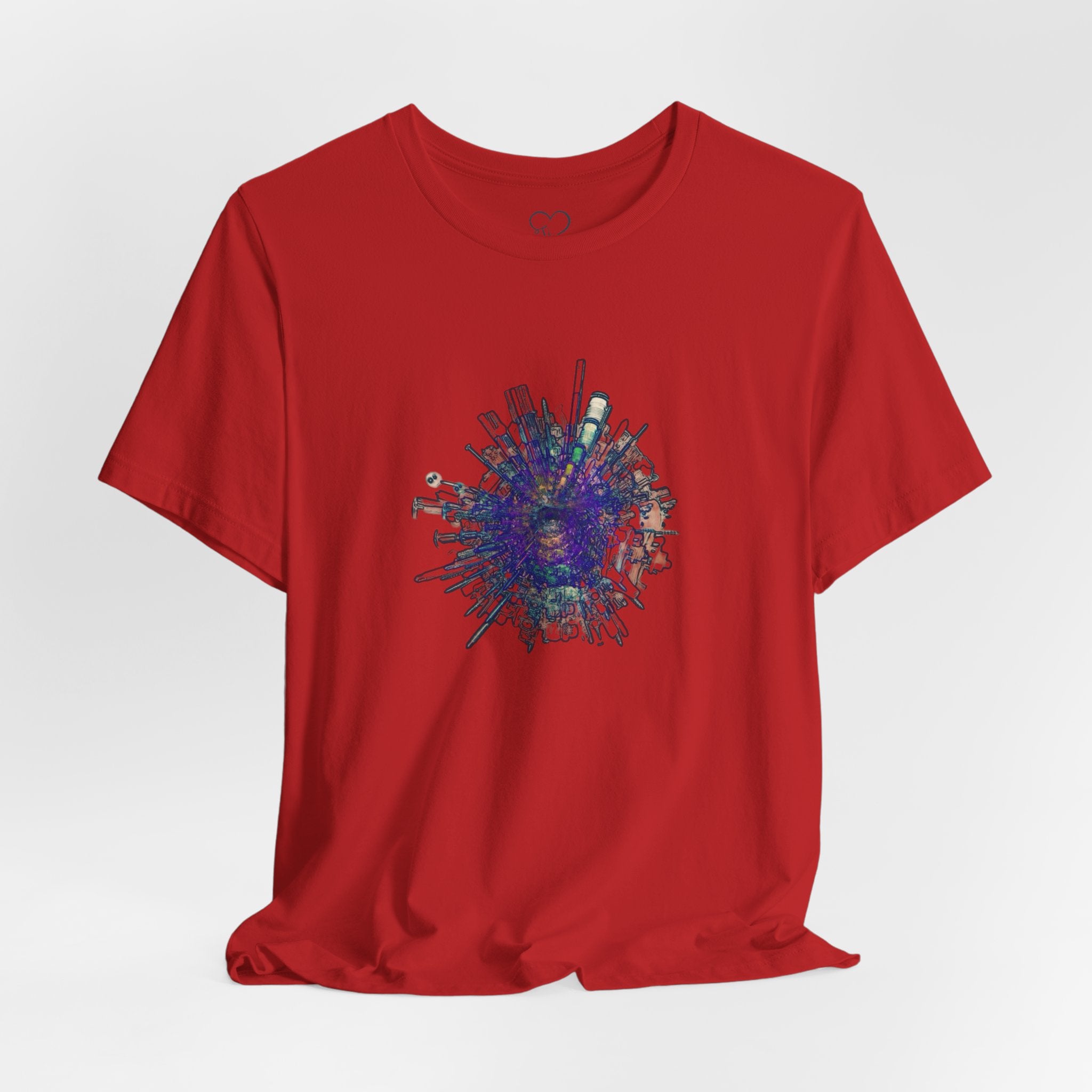 TiHi Original “Abstract Tech” Graphic Tee — Short Sleeve Shirt