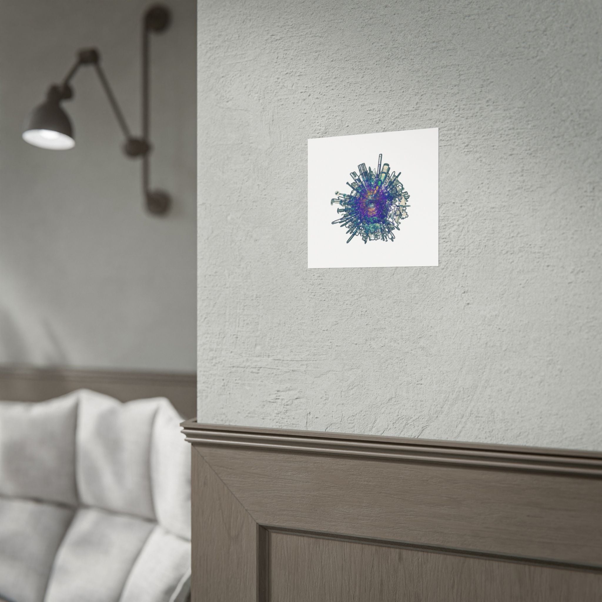 TiHi Original “Abstract Tech” Poster — Colourful Modern Wall Art (Rolled)