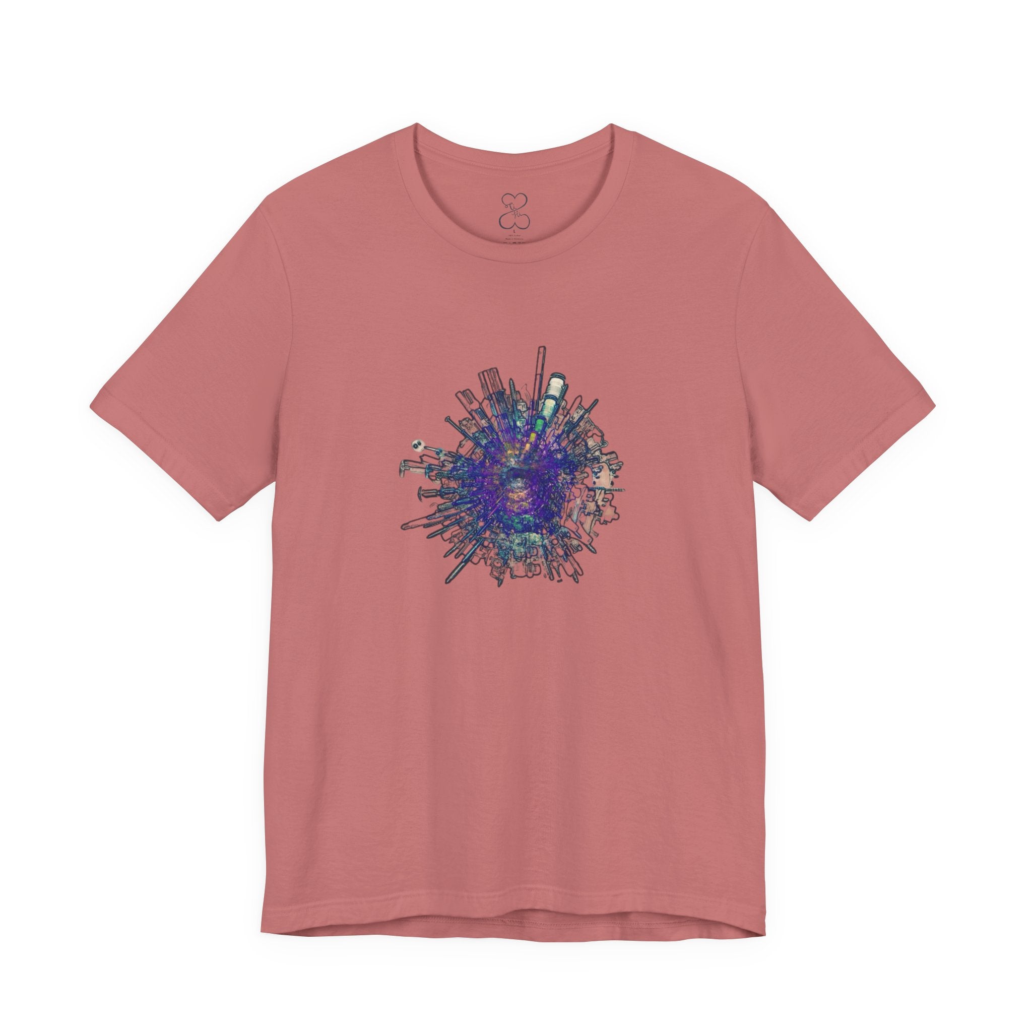 TiHi Original “Abstract Tech” Graphic Tee — Short Sleeve Shirt