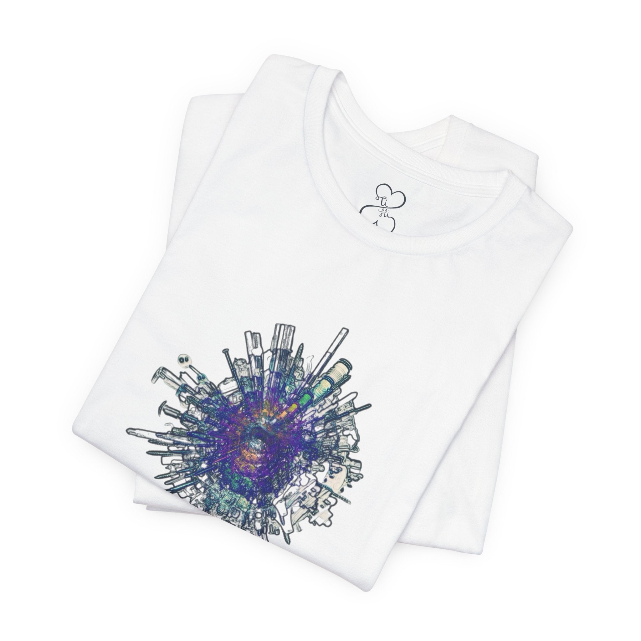 TiHi Original “Abstract Tech” Graphic Tee — Short Sleeve Shirt