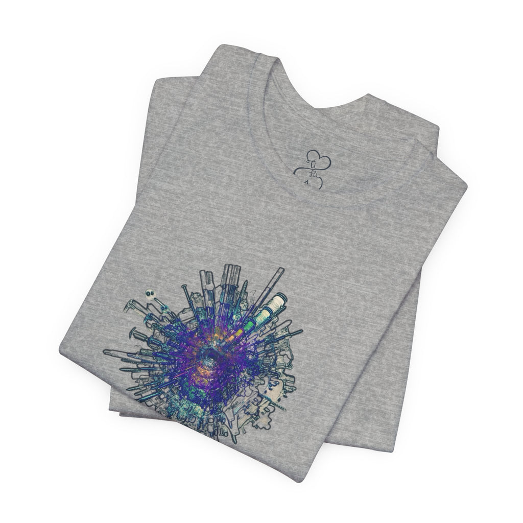 TiHi Original “Abstract Tech” Graphic Tee — Short Sleeve Shirt