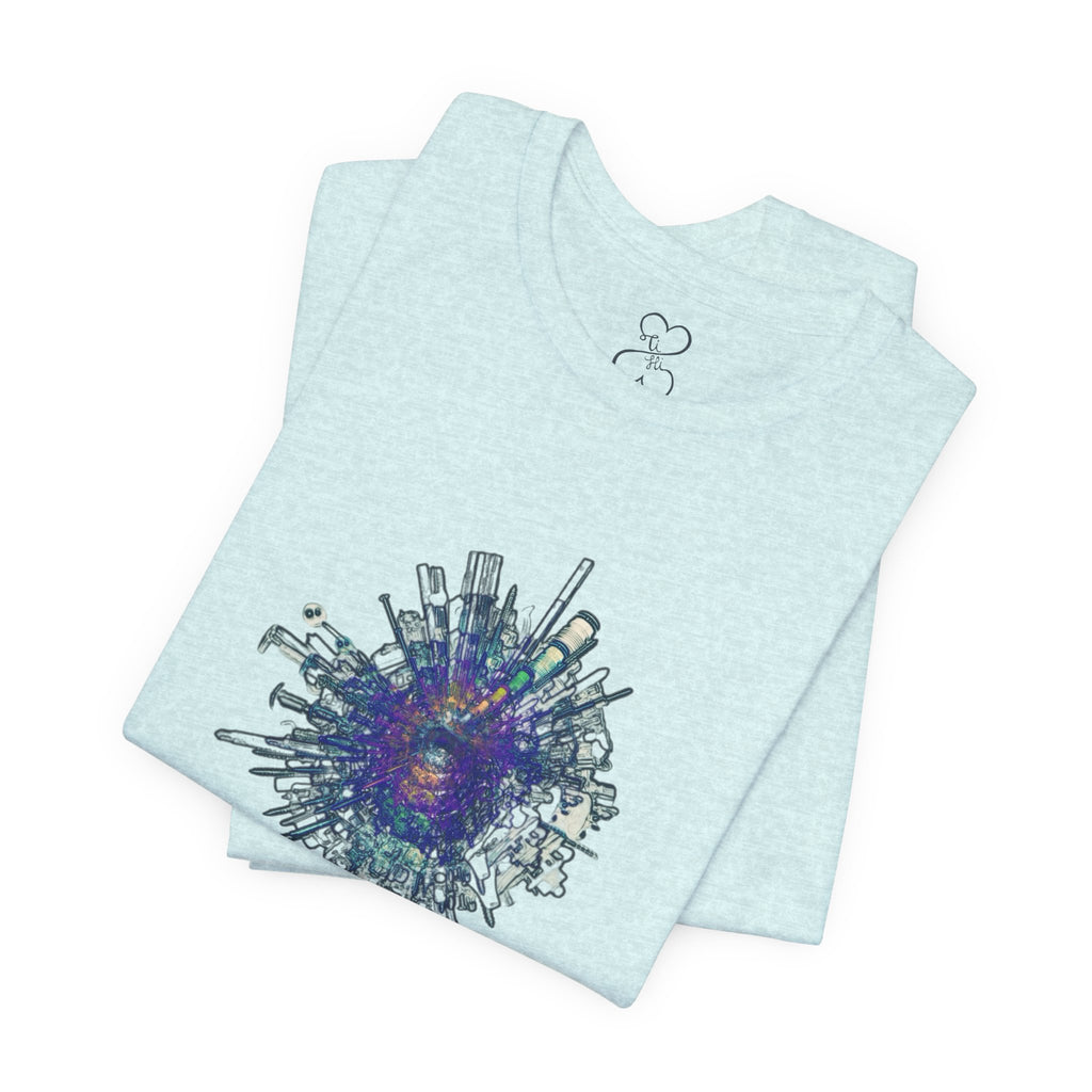 TiHi Original “Abstract Tech” Graphic Tee — Short Sleeve Shirt