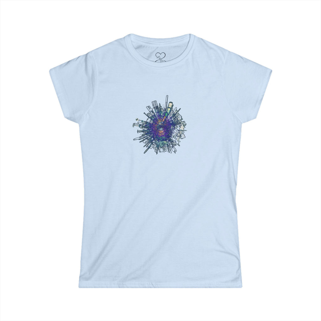 TiHi Original “Abstract Tech” Women's T‑Shirt — Graphic Tee