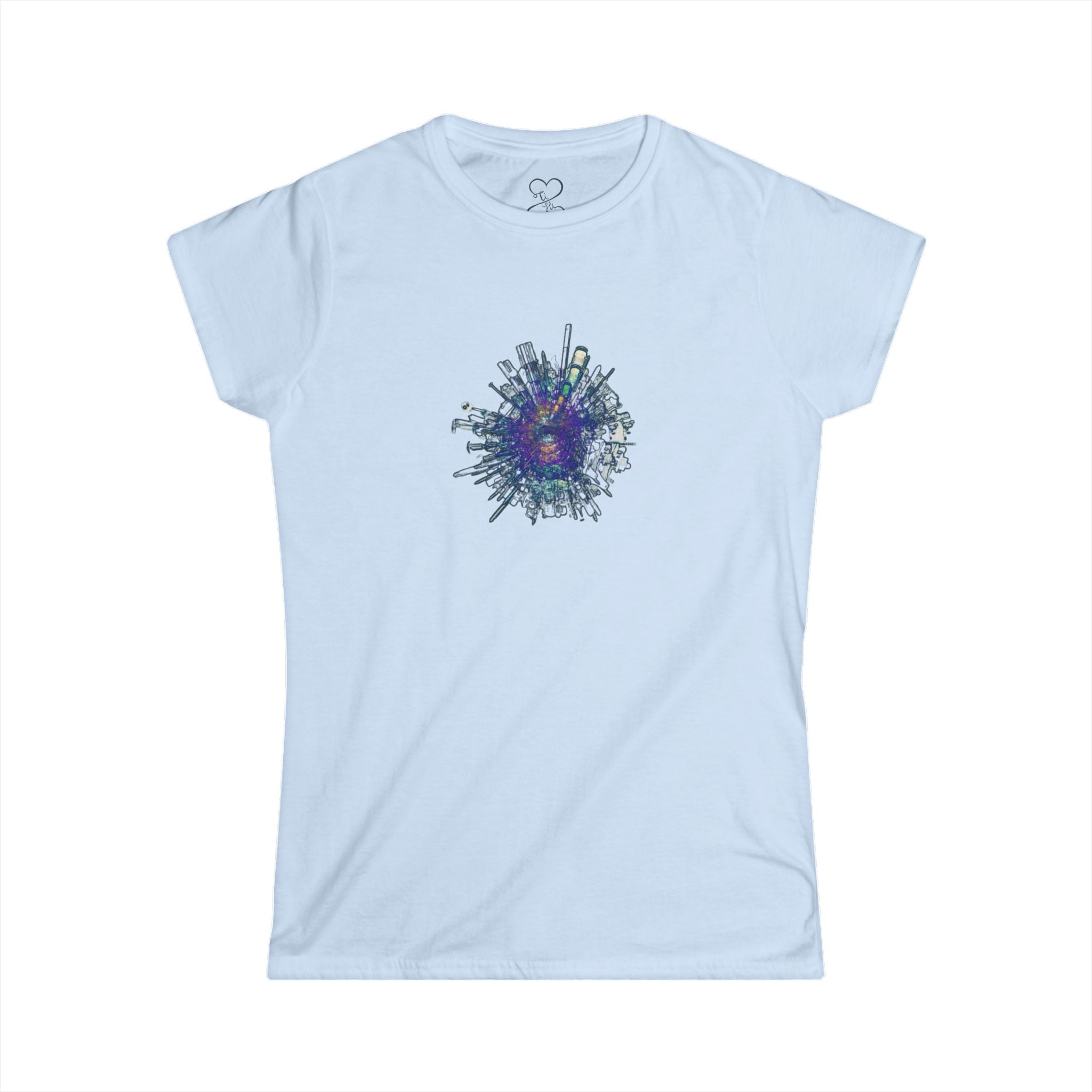 TiHi Original “Abstract Tech” Women's T‑Shirt — Graphic Tee
